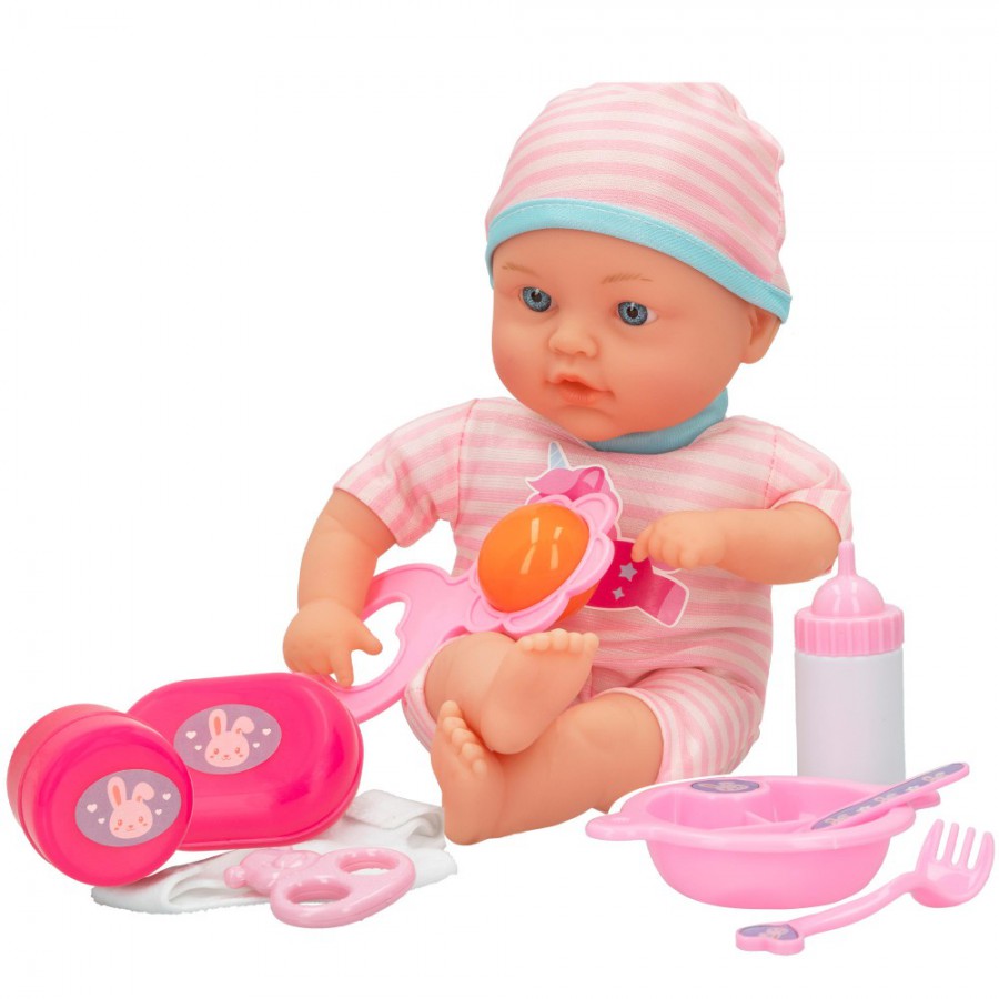 Muñeco bebé blandito con accesorios