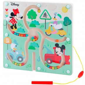 WOOMAX Disney Laberinto magnético de madera Mickey y Minnie
