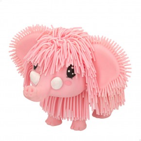 Jiggly Pets Elefante de brinquedo andante c/som e música rosa
