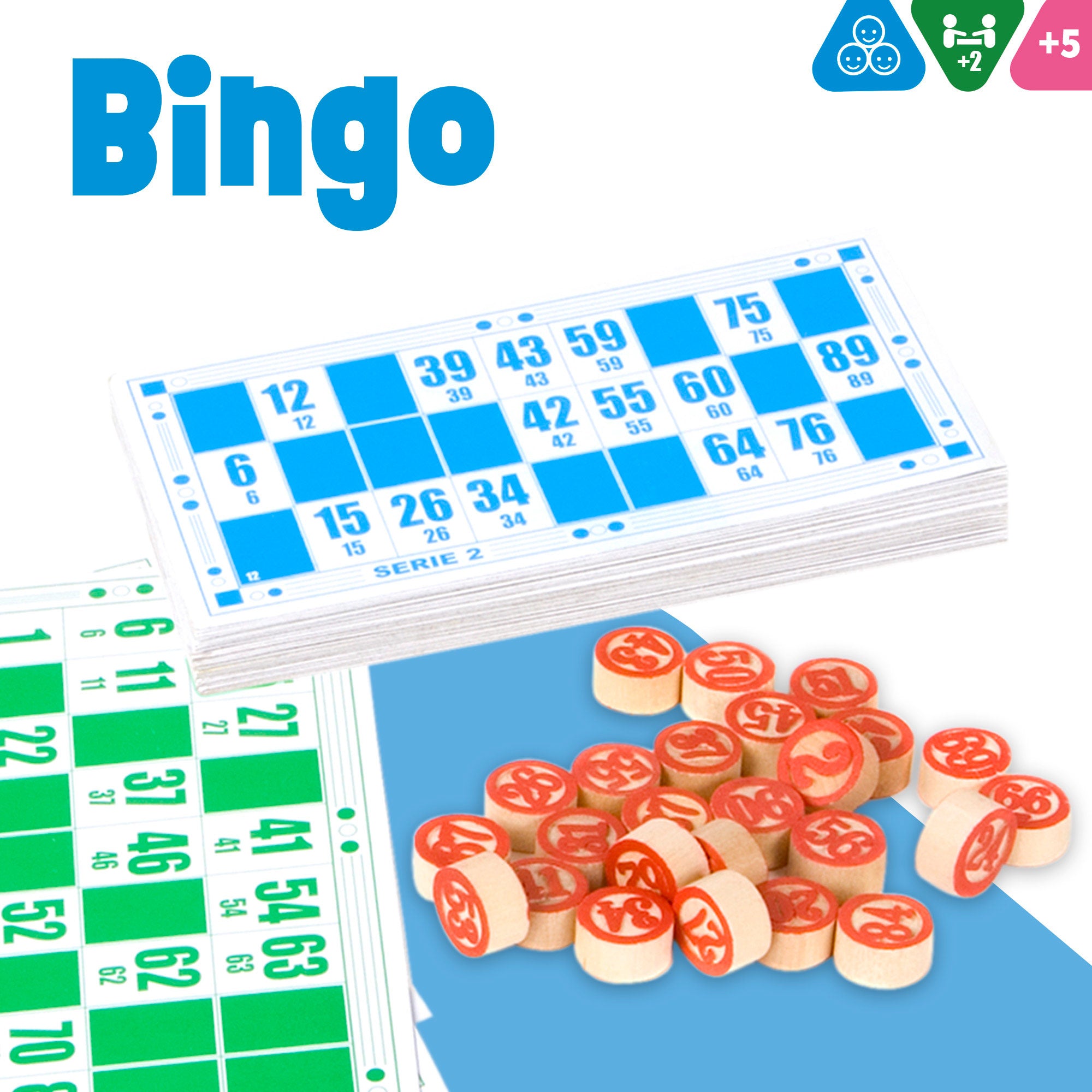 Set lotería bingo madera CB Games