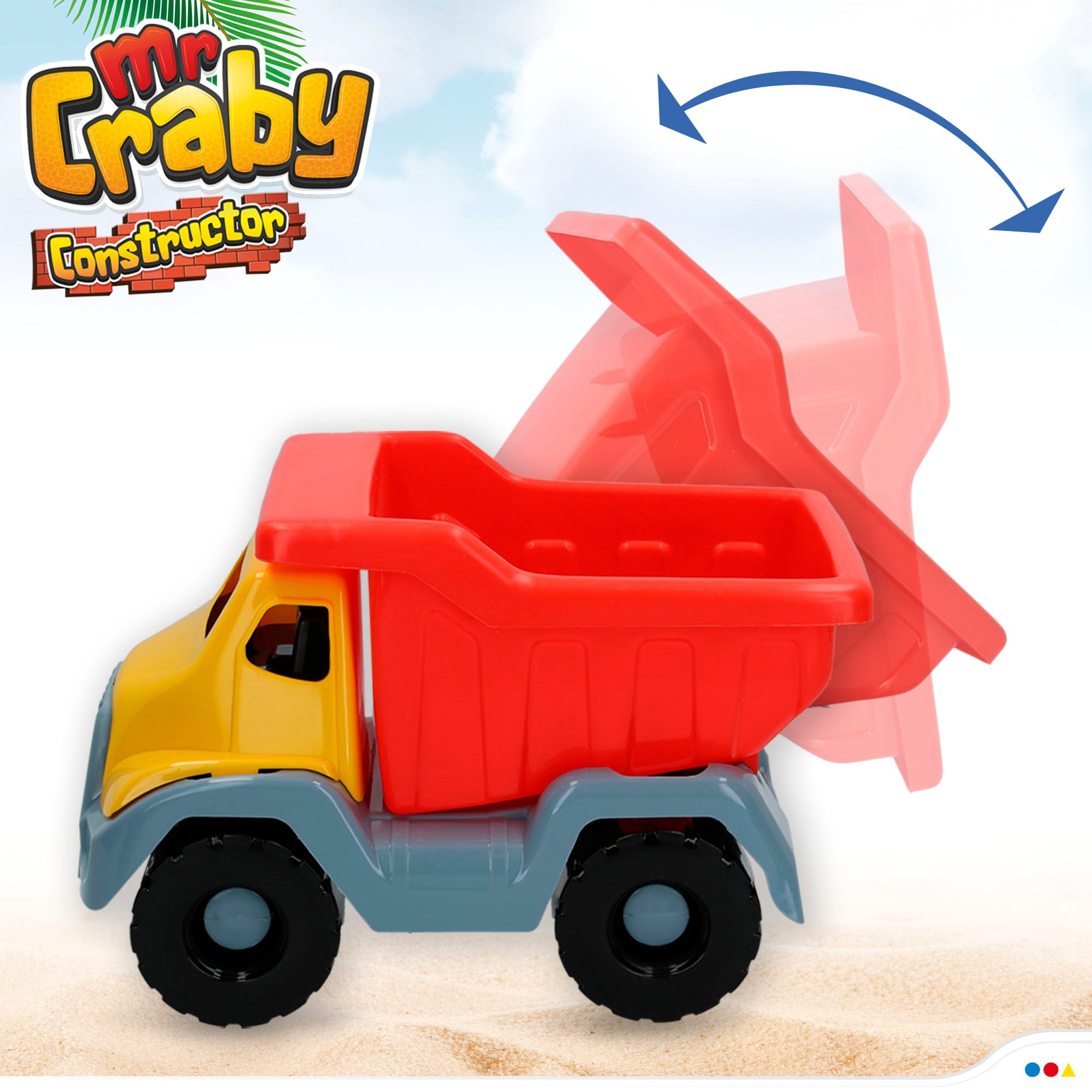 Set playa camión y cubo con accesorios Mr Craby Constructor