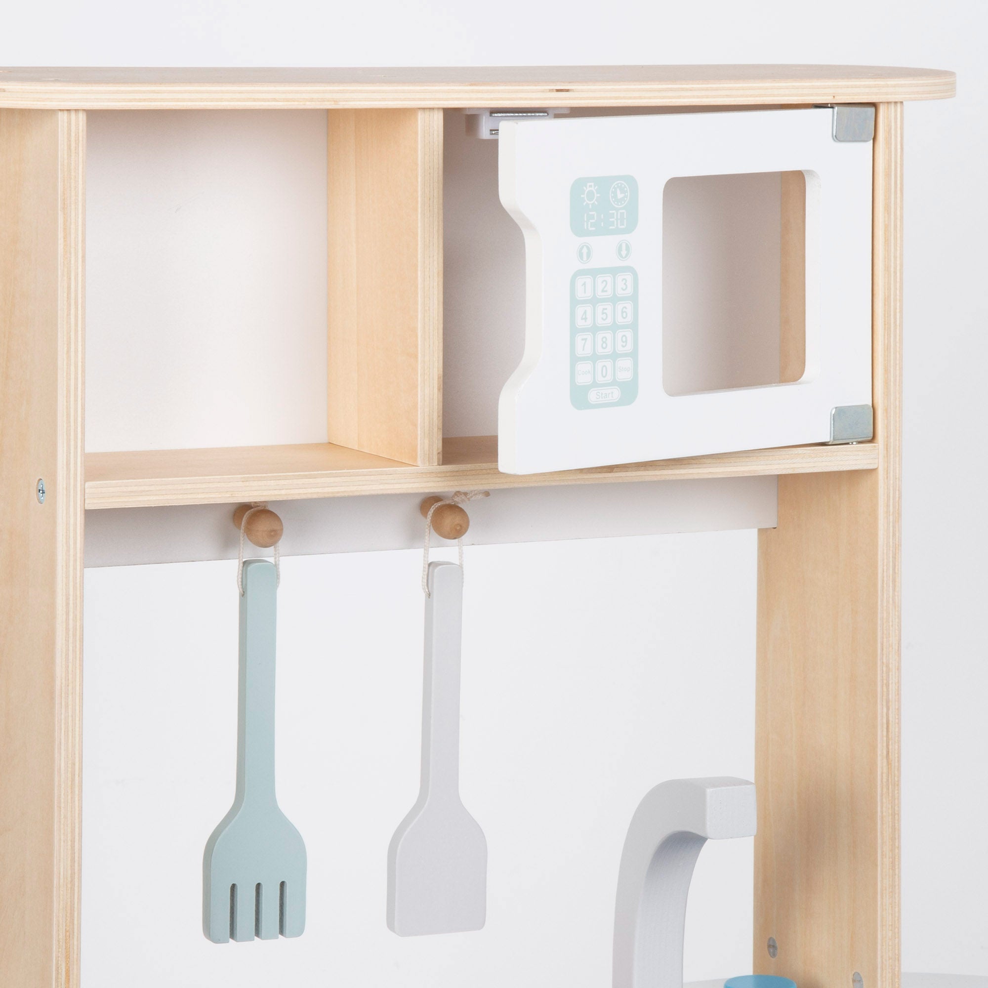 WOOMAX Cocinita de madera con utensilios