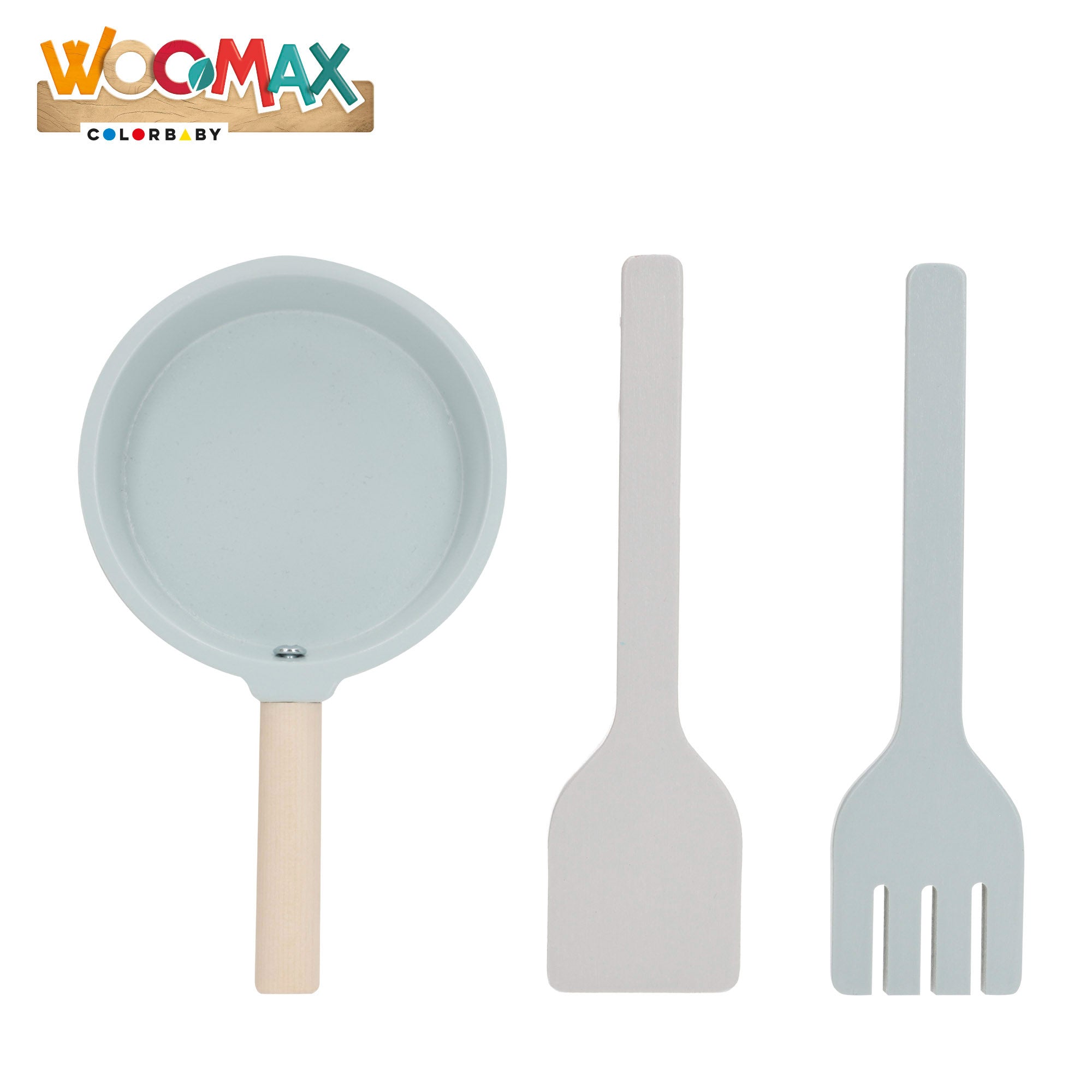 WOOMAX Cocinita de madera con utensilios