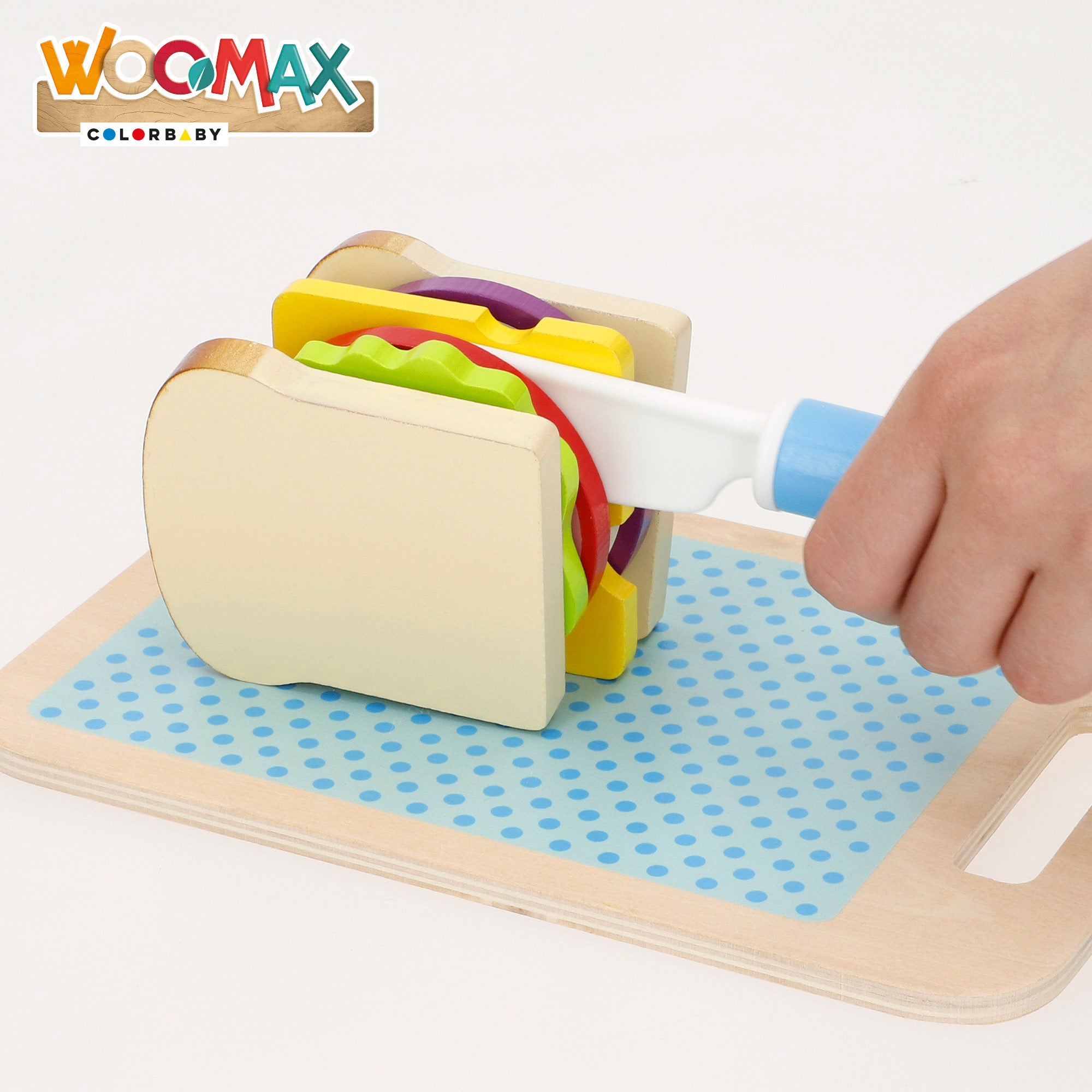 WOOMAX Juego de comida fast food de madera