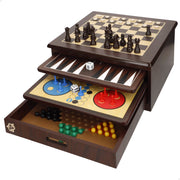 Set 10 juegos de mesa con caja organizadora madera CB Games