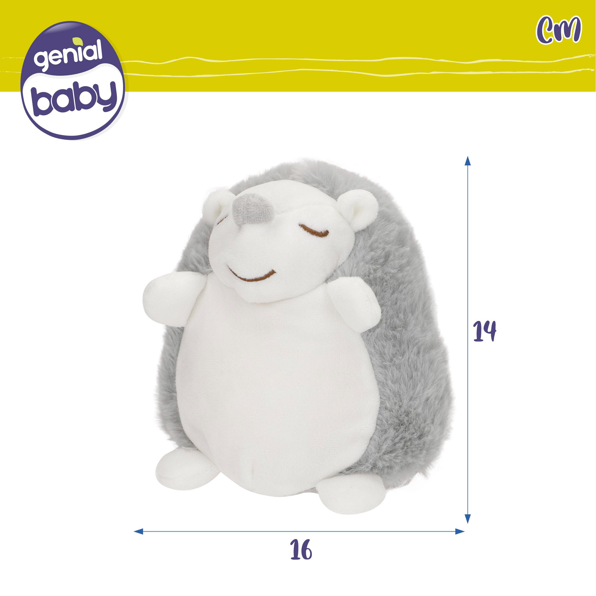 Peluche con luz y sonido erizo Genial Baby