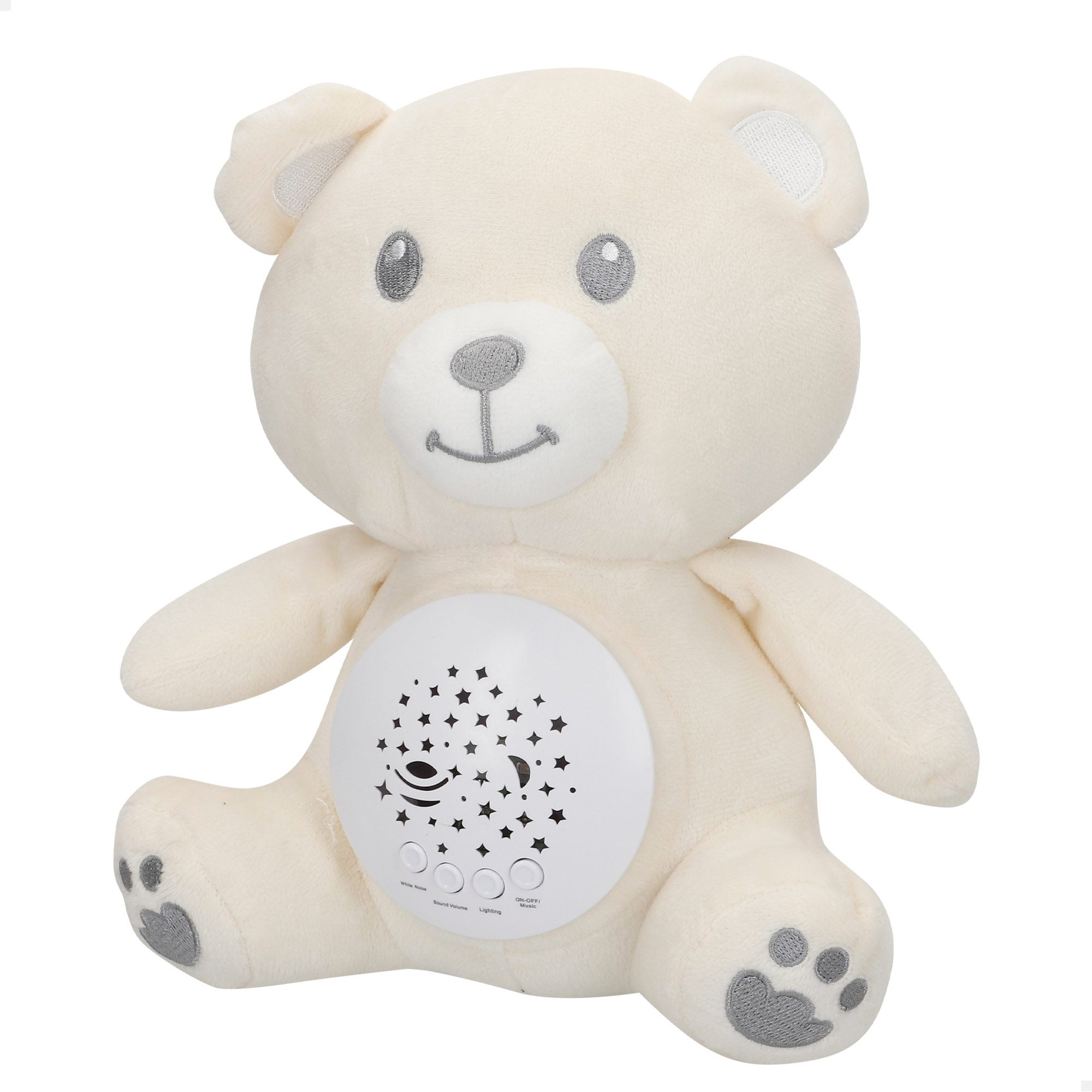 Peluche proyector estrellas con luz y sonido osito Genial Baby