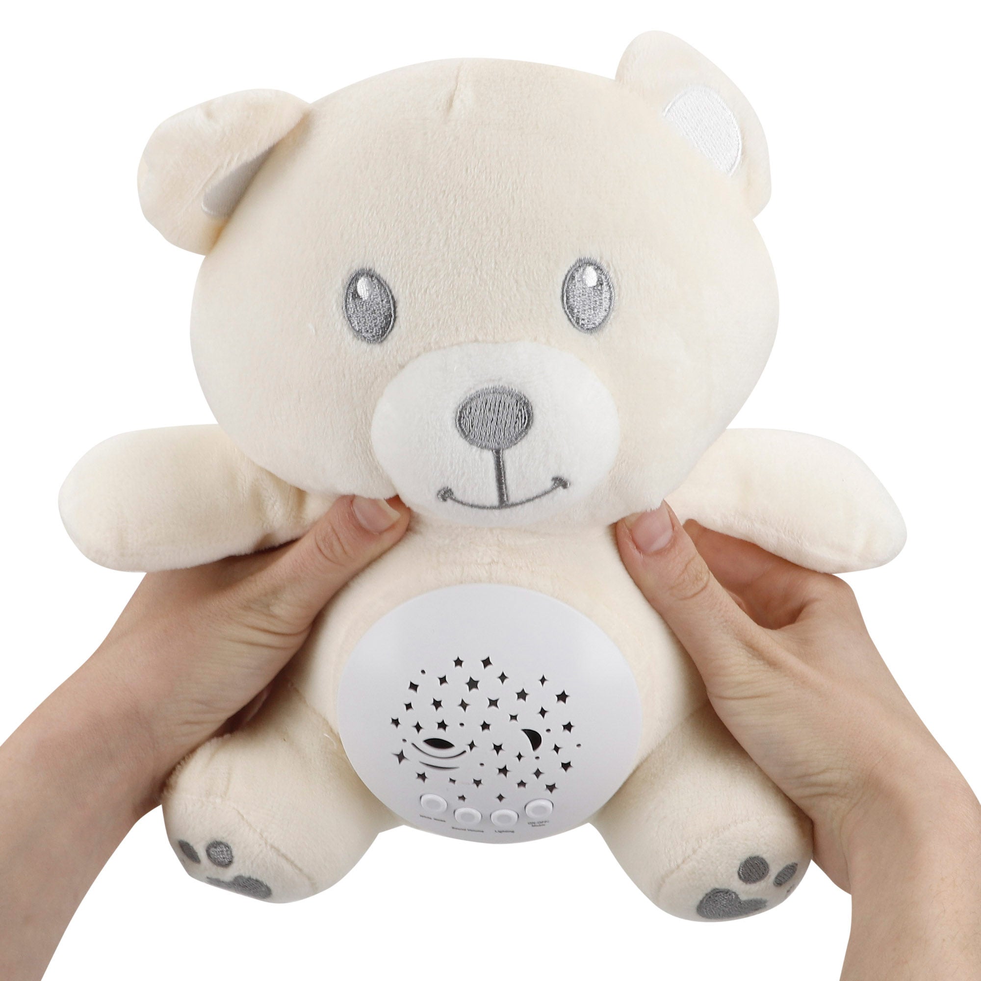 Peluche proyector estrellas con luz y sonido osito Genial Baby