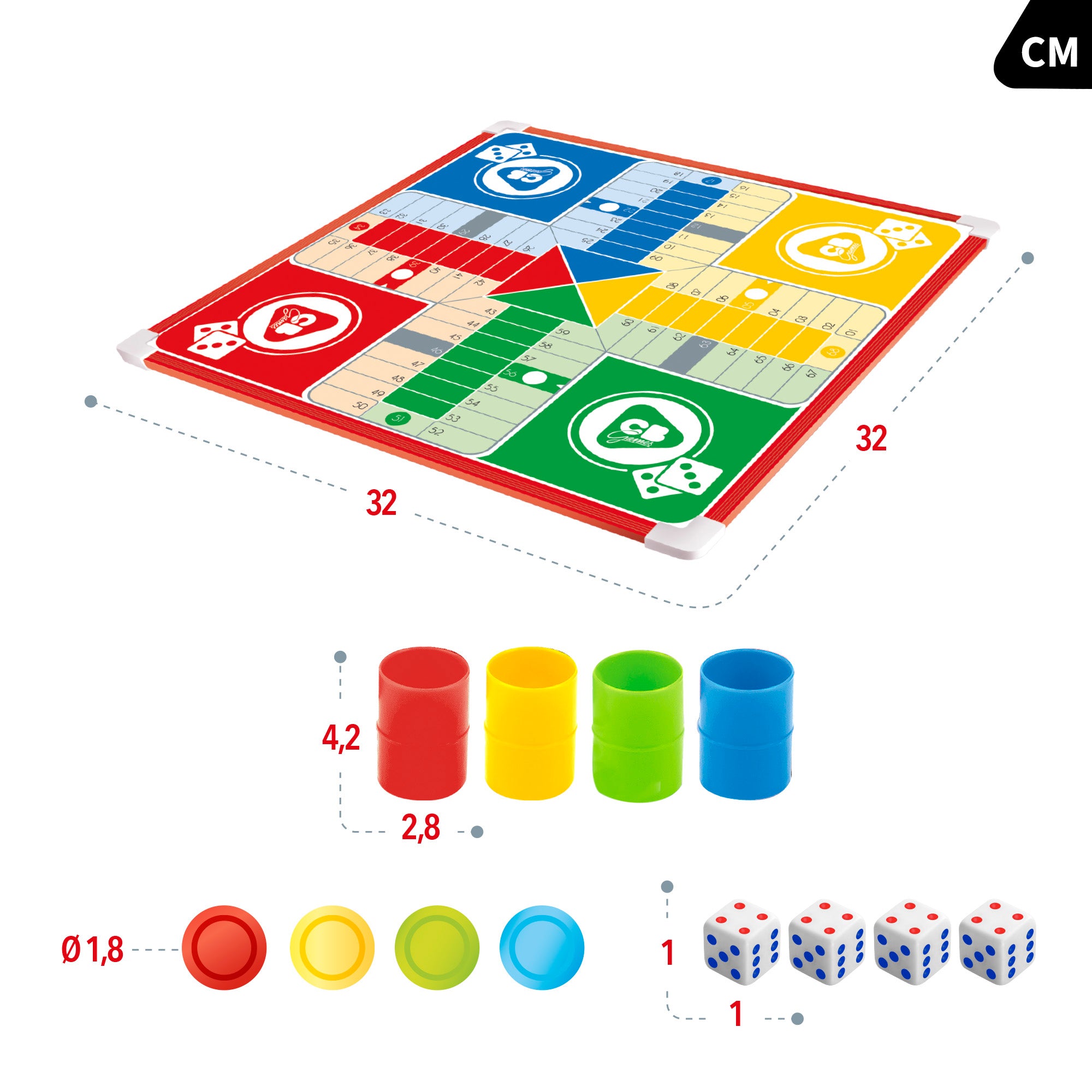 Juegos de mesa para niños oca y parchís CB Games