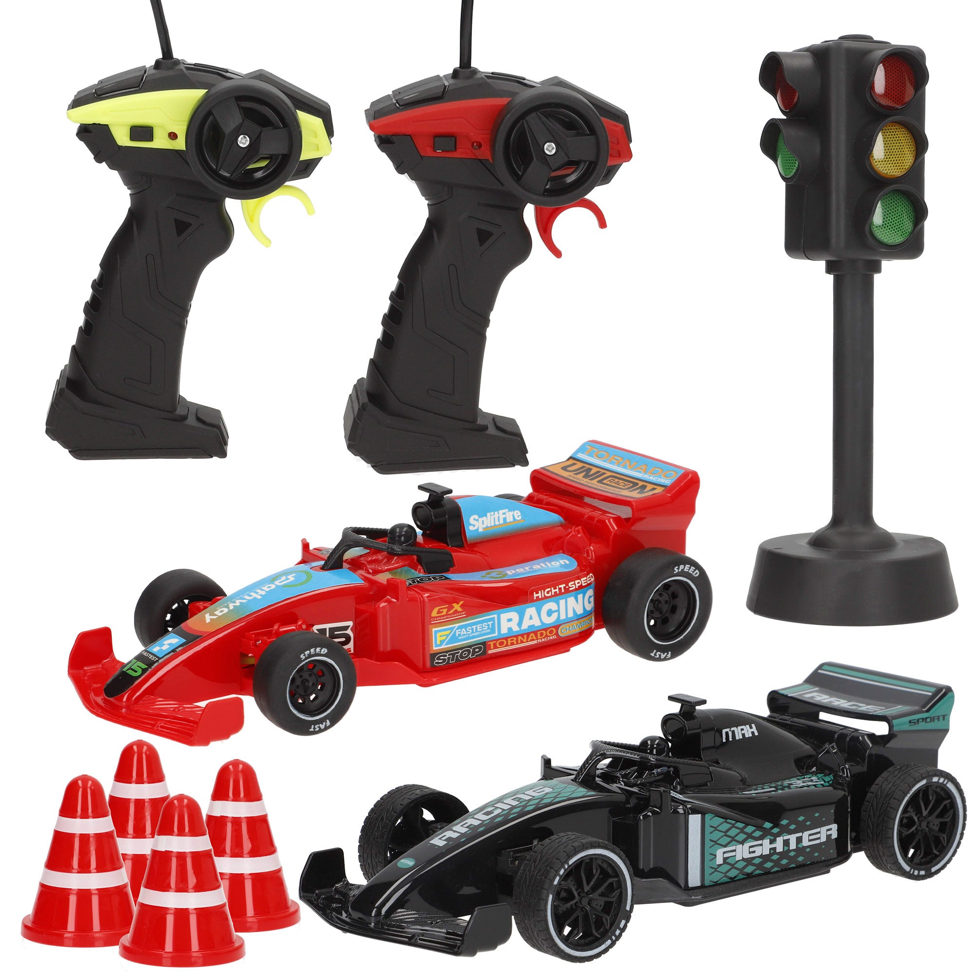 Set 2 coches teledirigidos F1 con luz Speed & Go