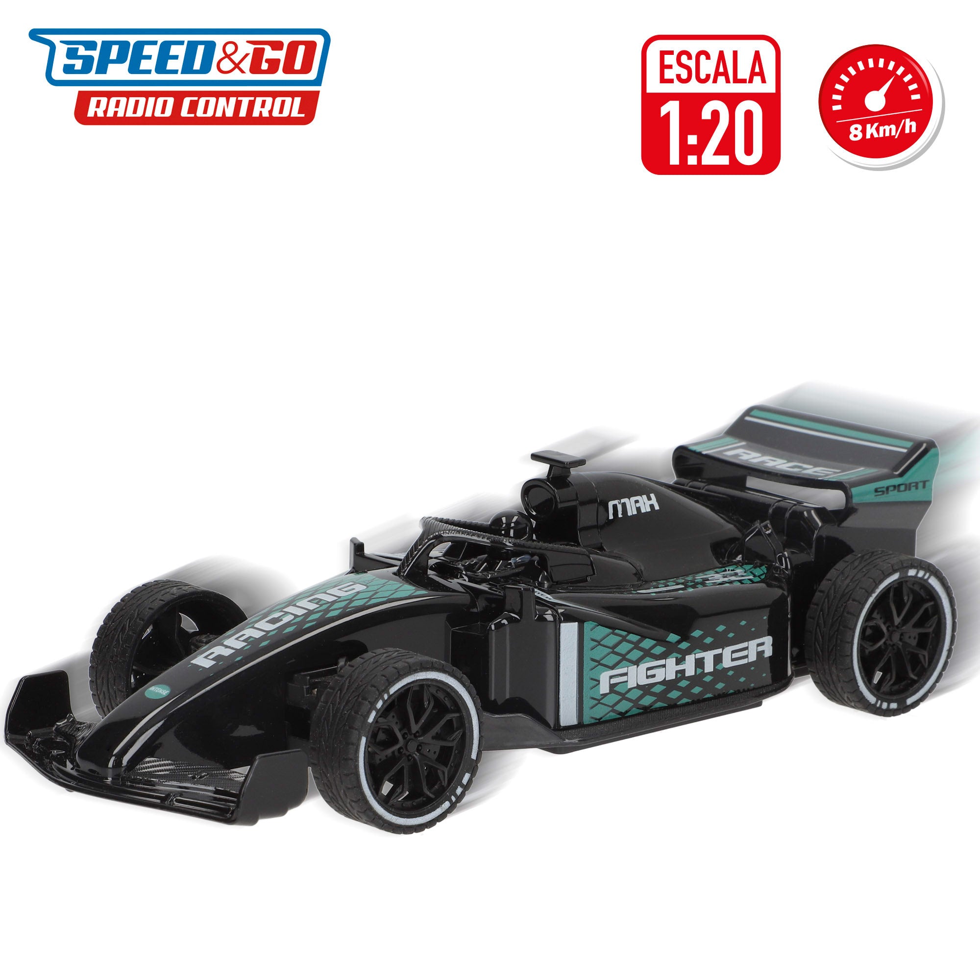 Set 2 coches teledirigidos F1 con luz Speed & Go