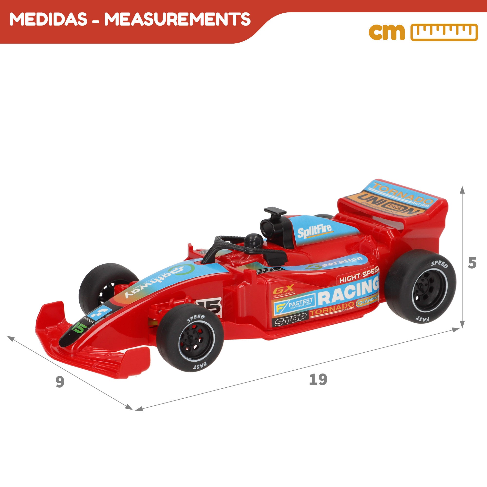 Set 2 coches teledirigidos F1 con luz Speed & Go