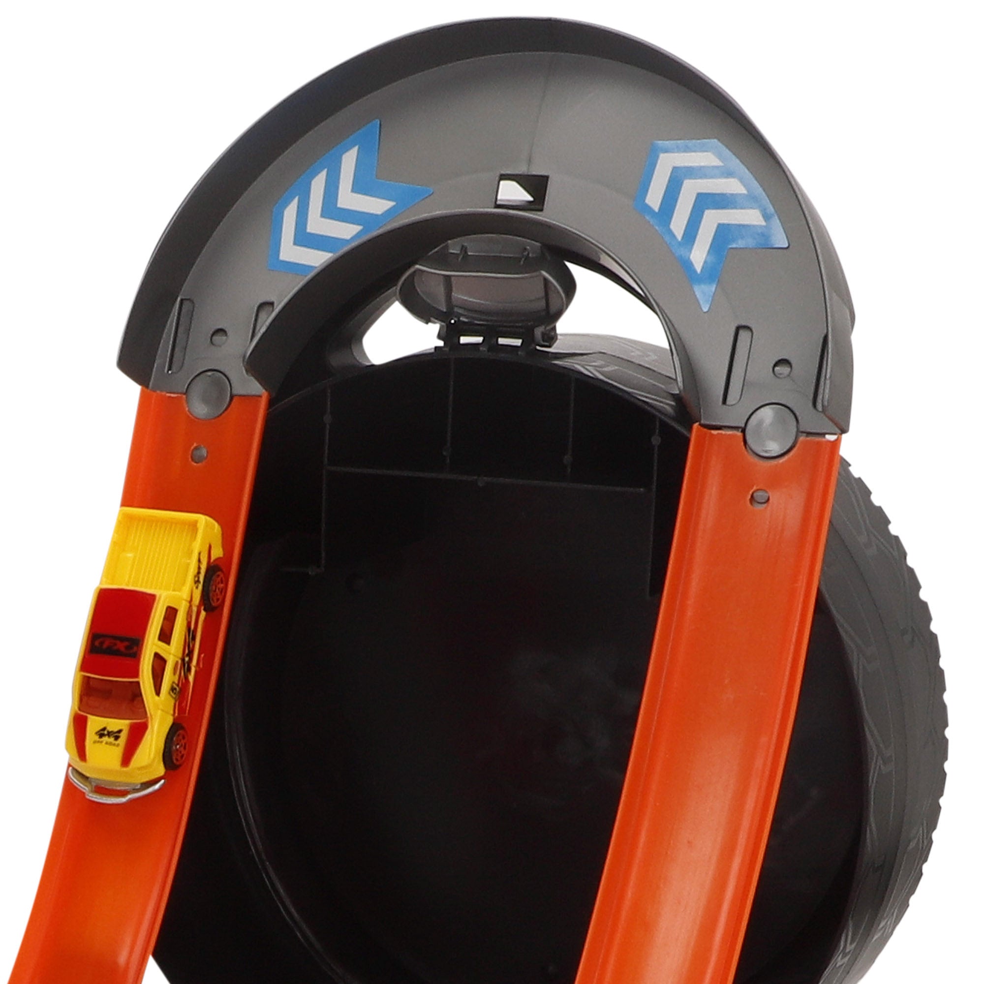 Pista de coches juguete 2 en 1 con luz y giros 360º Speed & Go