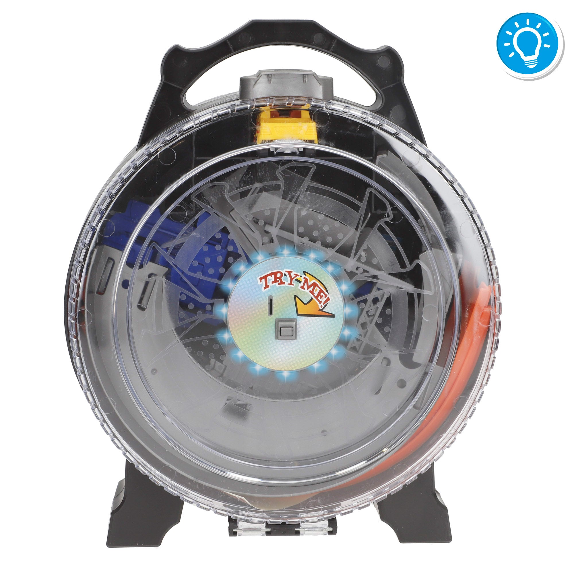 Pista de coches juguete 2 en 1 con luz y giros 360º Speed & Go