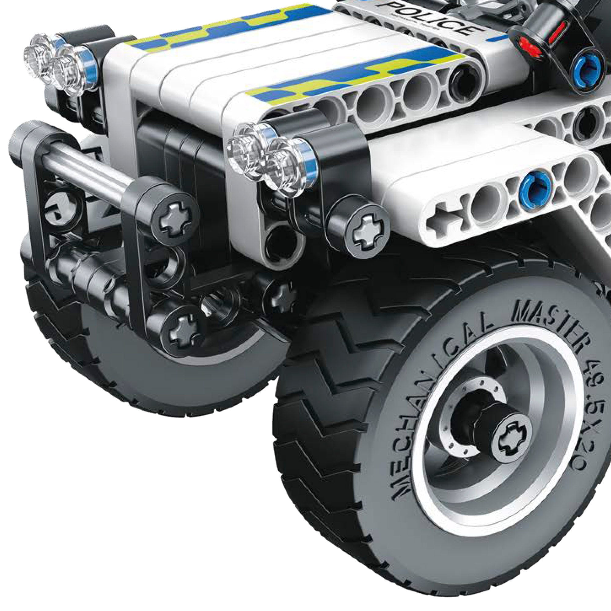 BYM Coche desmontable juguete todoterreno policía 199 piezas