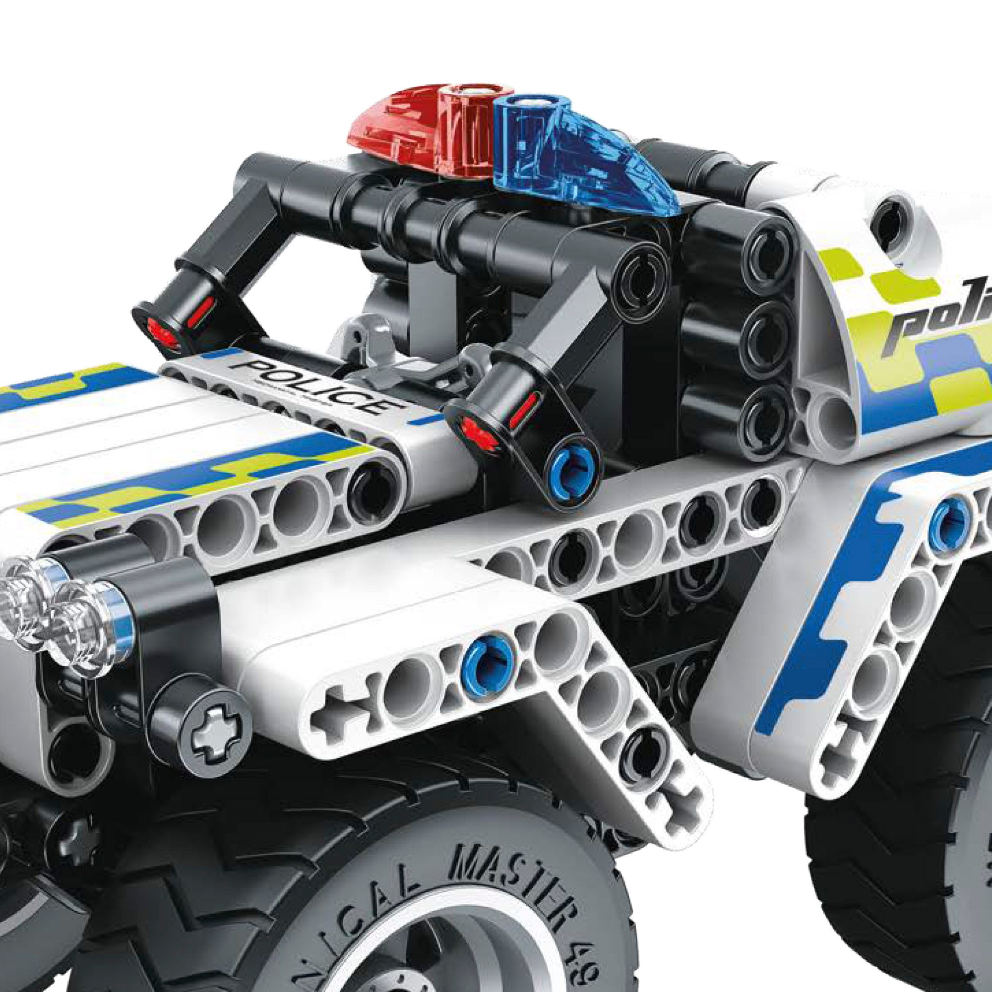 BYM Coche desmontable juguete todoterreno policía 199 piezas