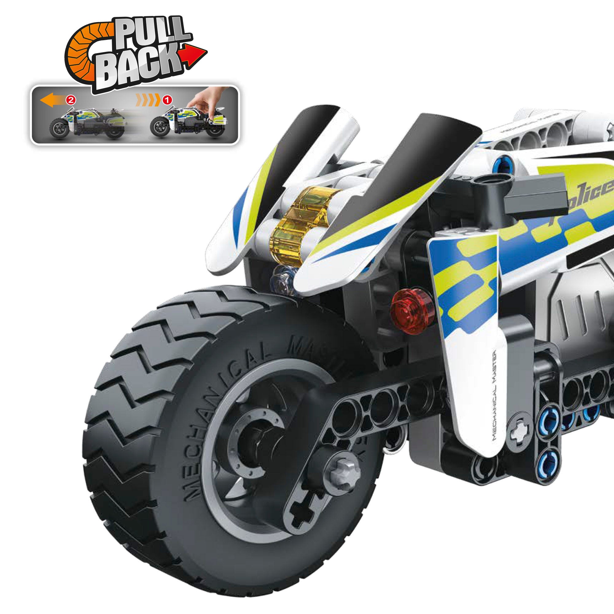 BYM Moto desmontable policía 193 piezas