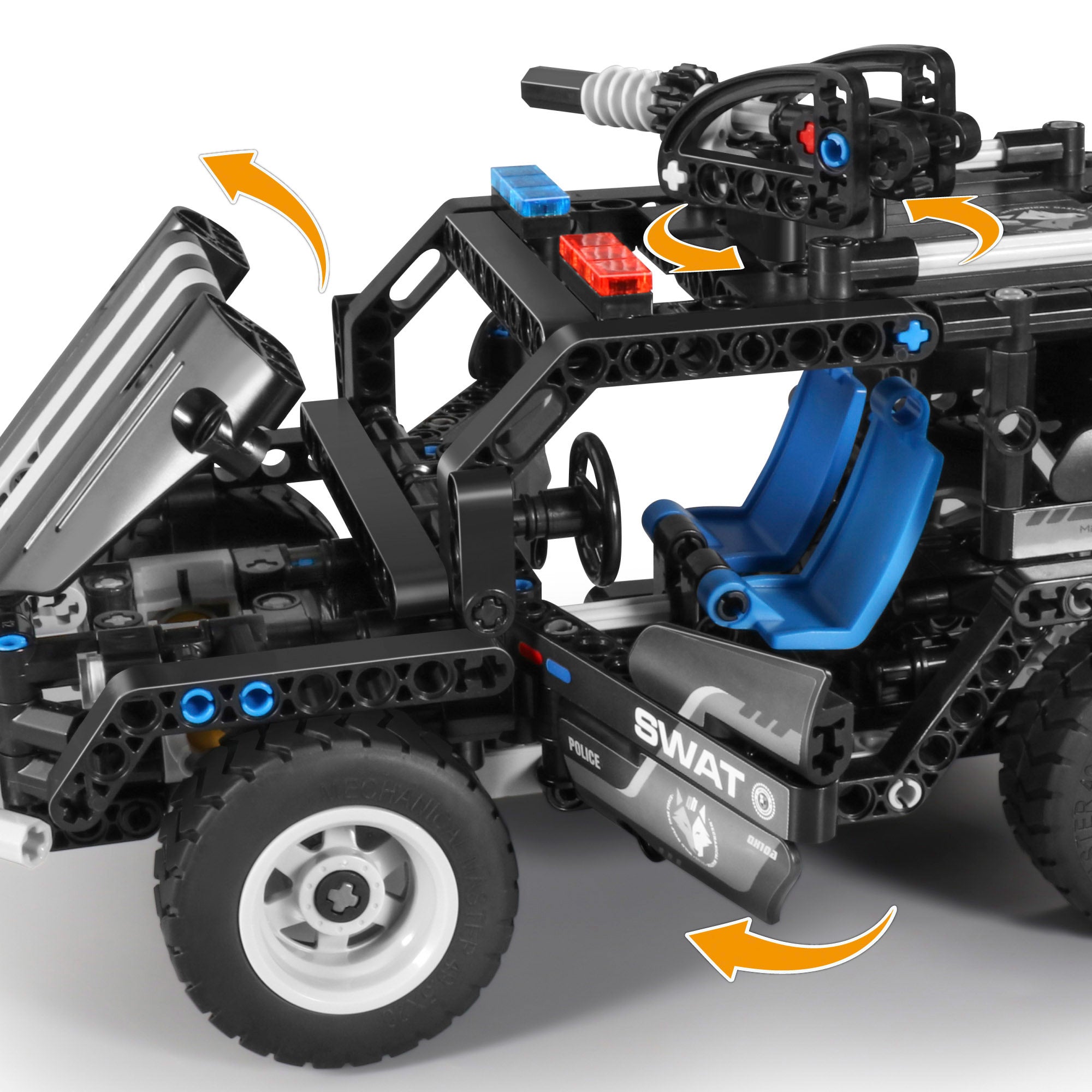 BYM Coche desmontable juguete todoterreno 391 piezas