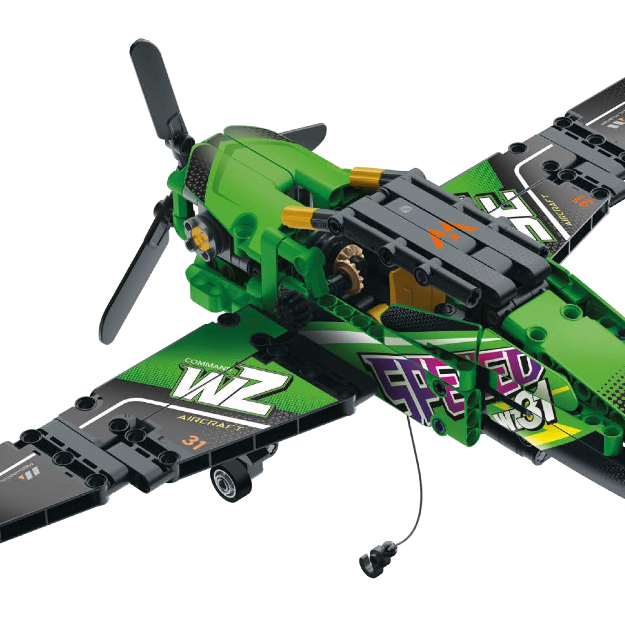 BYM Avión rescate de juguete desmontable 313 piezas