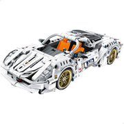 BYM Coche desmontable juguete racing blanco 437 piezas