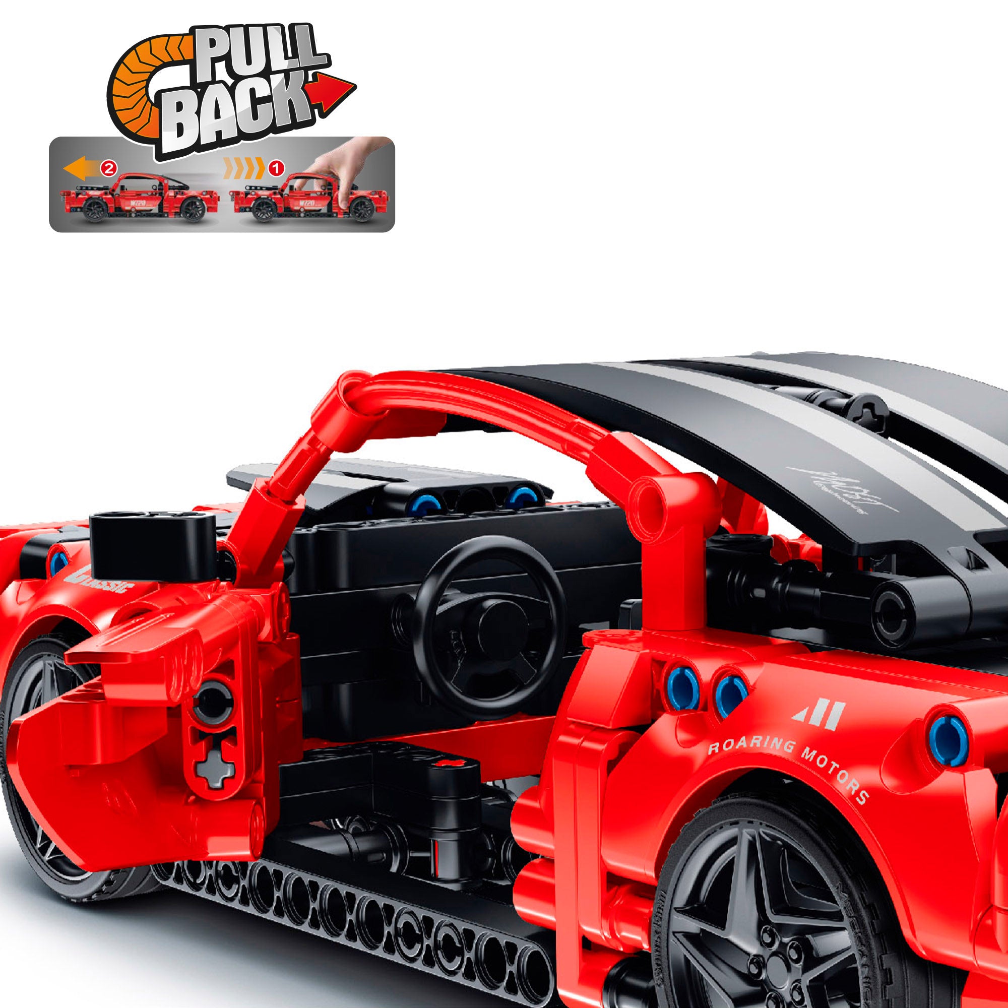 BYM Coche desmontable juguete muscle car 457 piezas