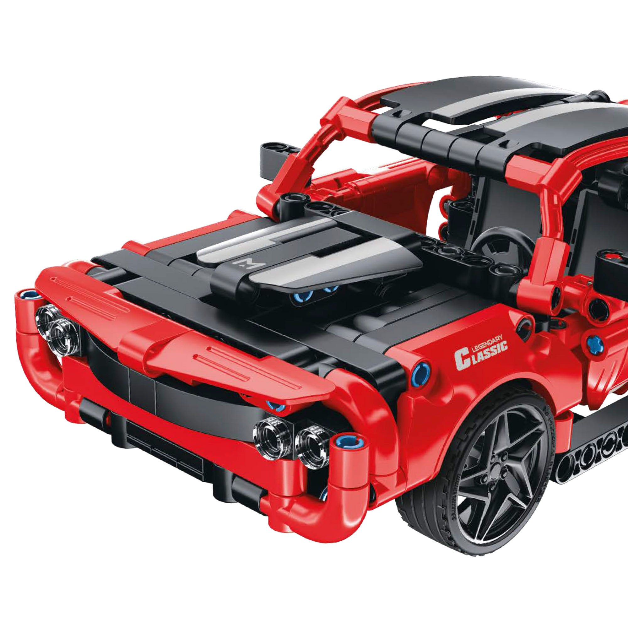 BYM Coche desmontable juguete muscle car 457 piezas