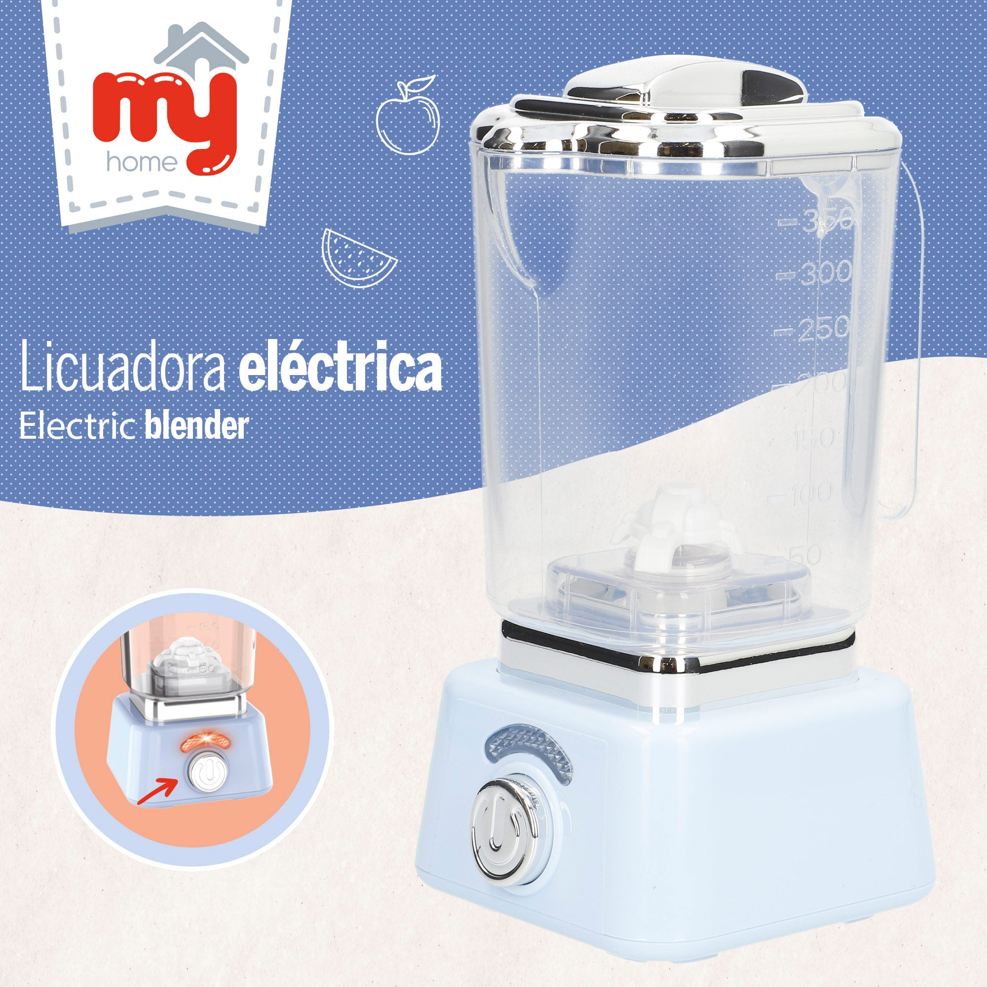 Licuadora eléctrica de juguete con luz y sonidos My Home