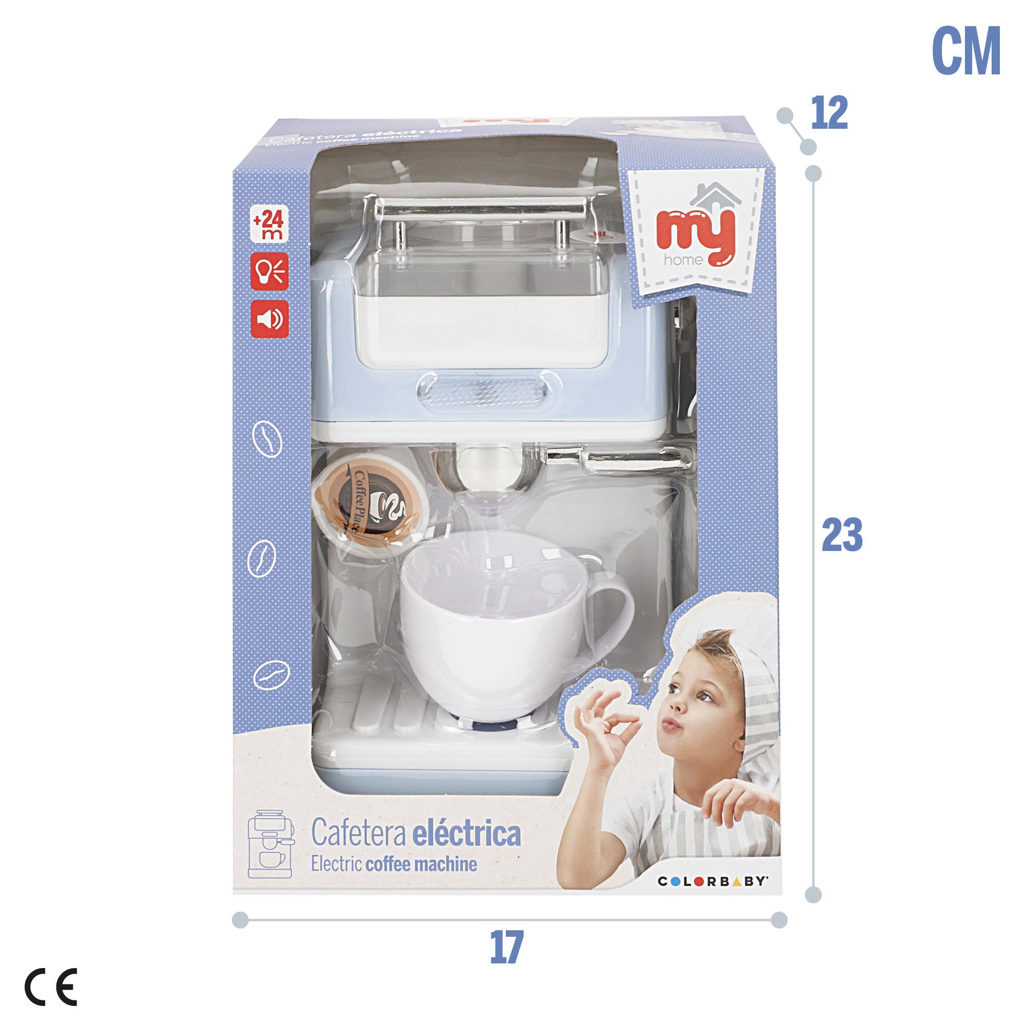 Cafetera eléctrica de juguete con luz y sonido My Home