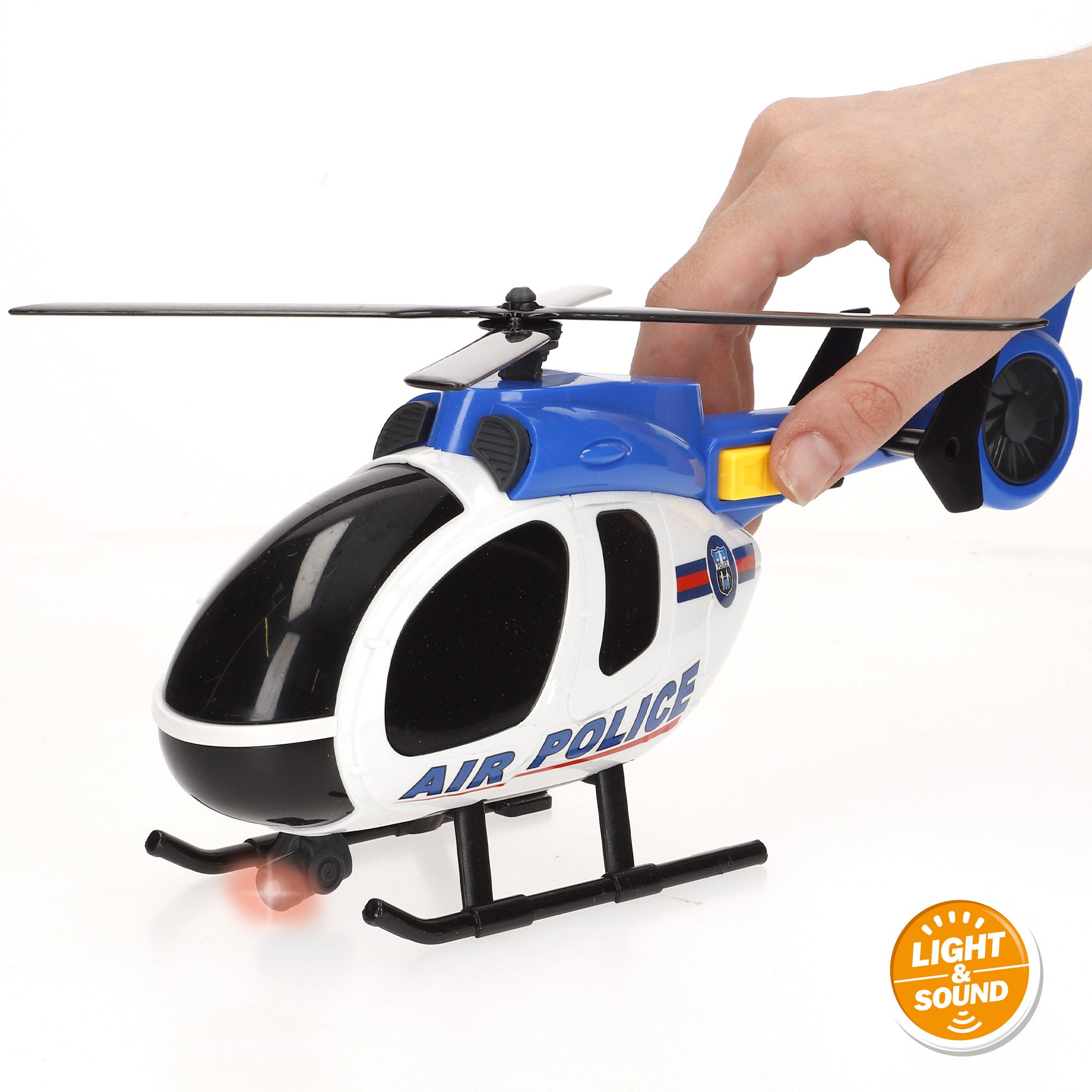 Camión portavehículos policía fricción con luz y sonido 1:12 Speed & Go