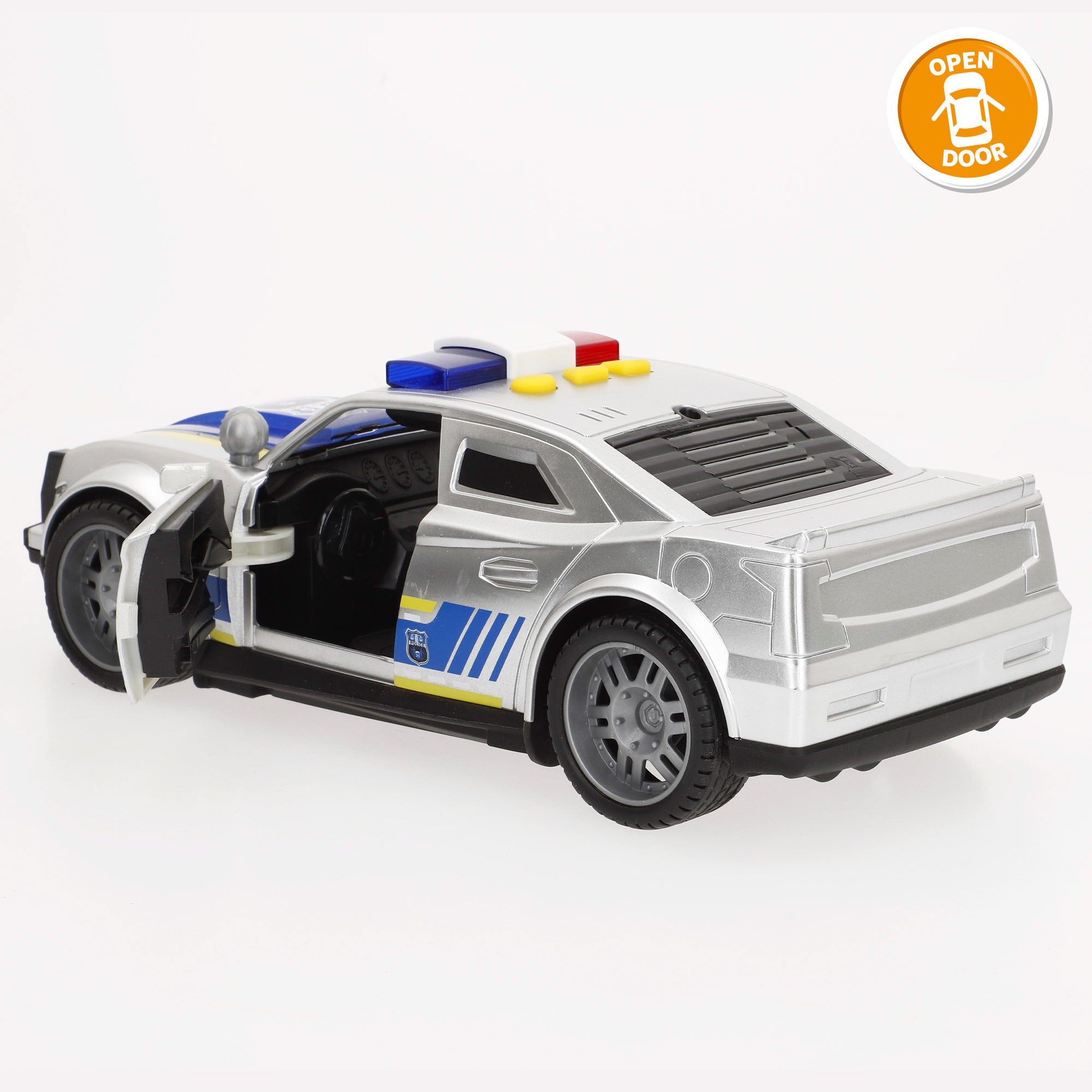 Coche deportivo policía fricción con luz y sonido 1:14 Speed & Go