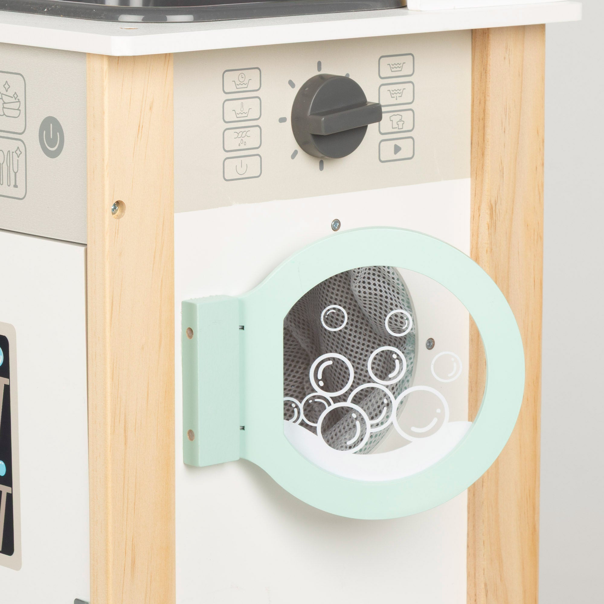 WOOMAX Cocina de madera eléctrica con accesorios