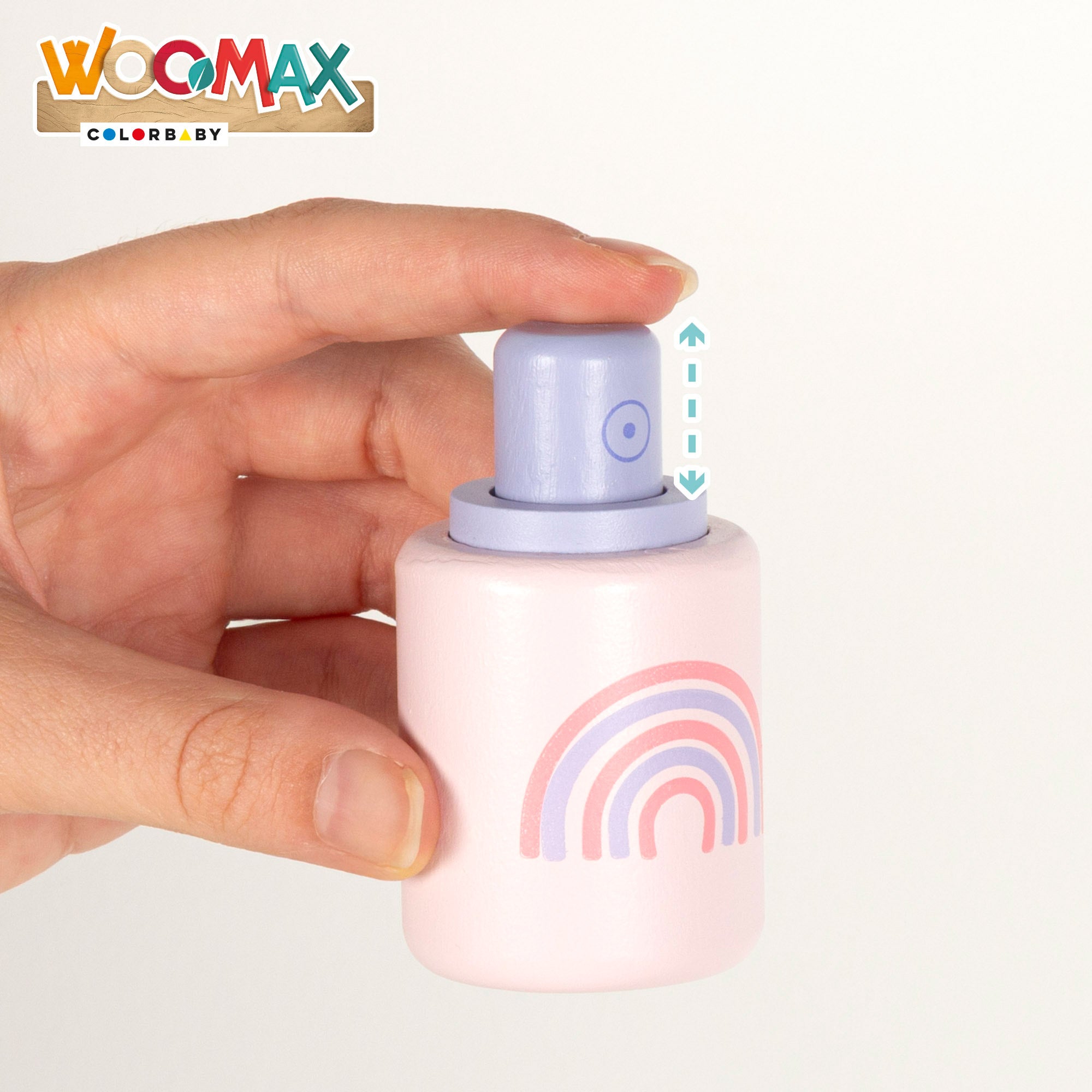 WOOMAX Tocador madera rosa con taburete y accesorios