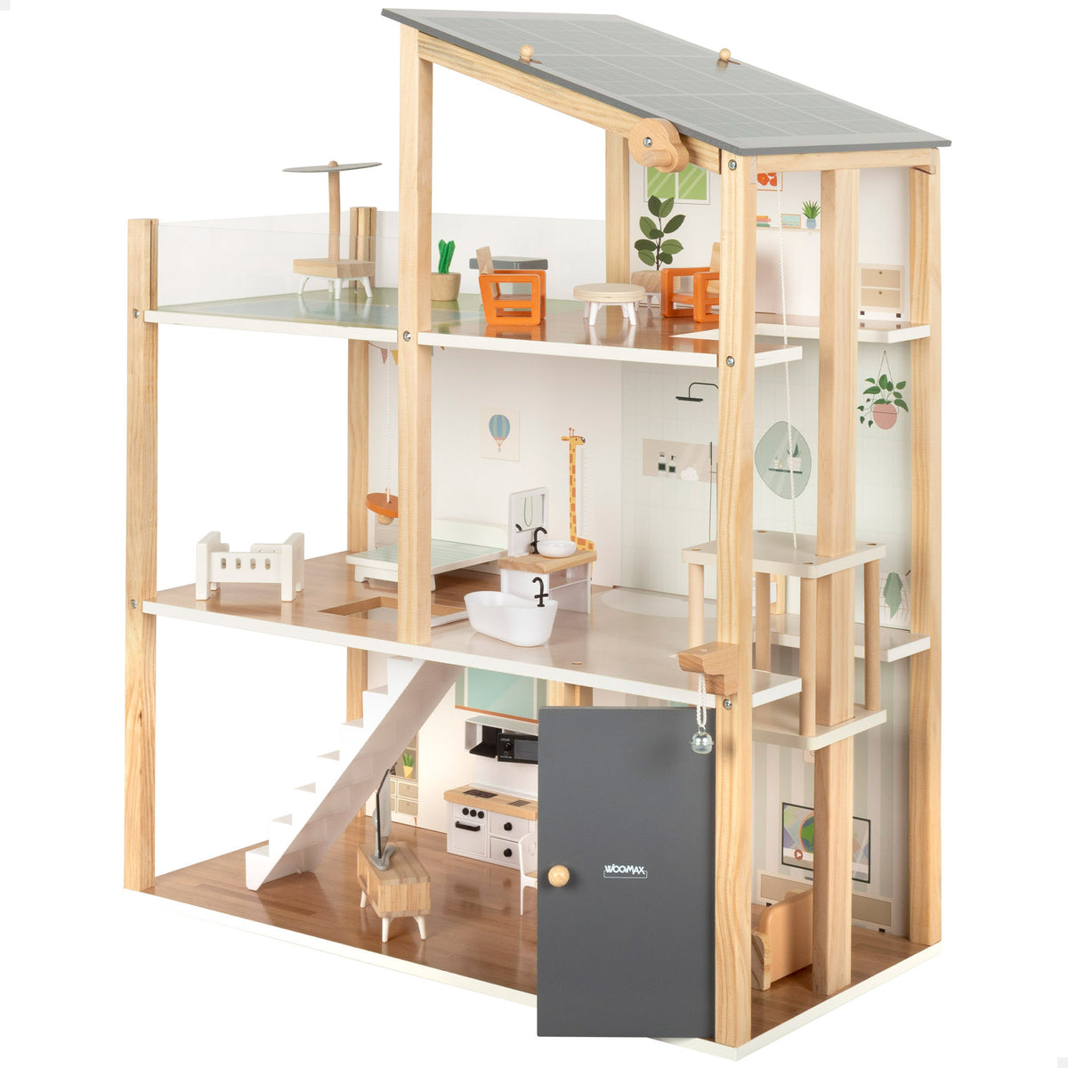 Woomax Trona Para Muñecas De Madera con Ofertas en | Ofertas Online