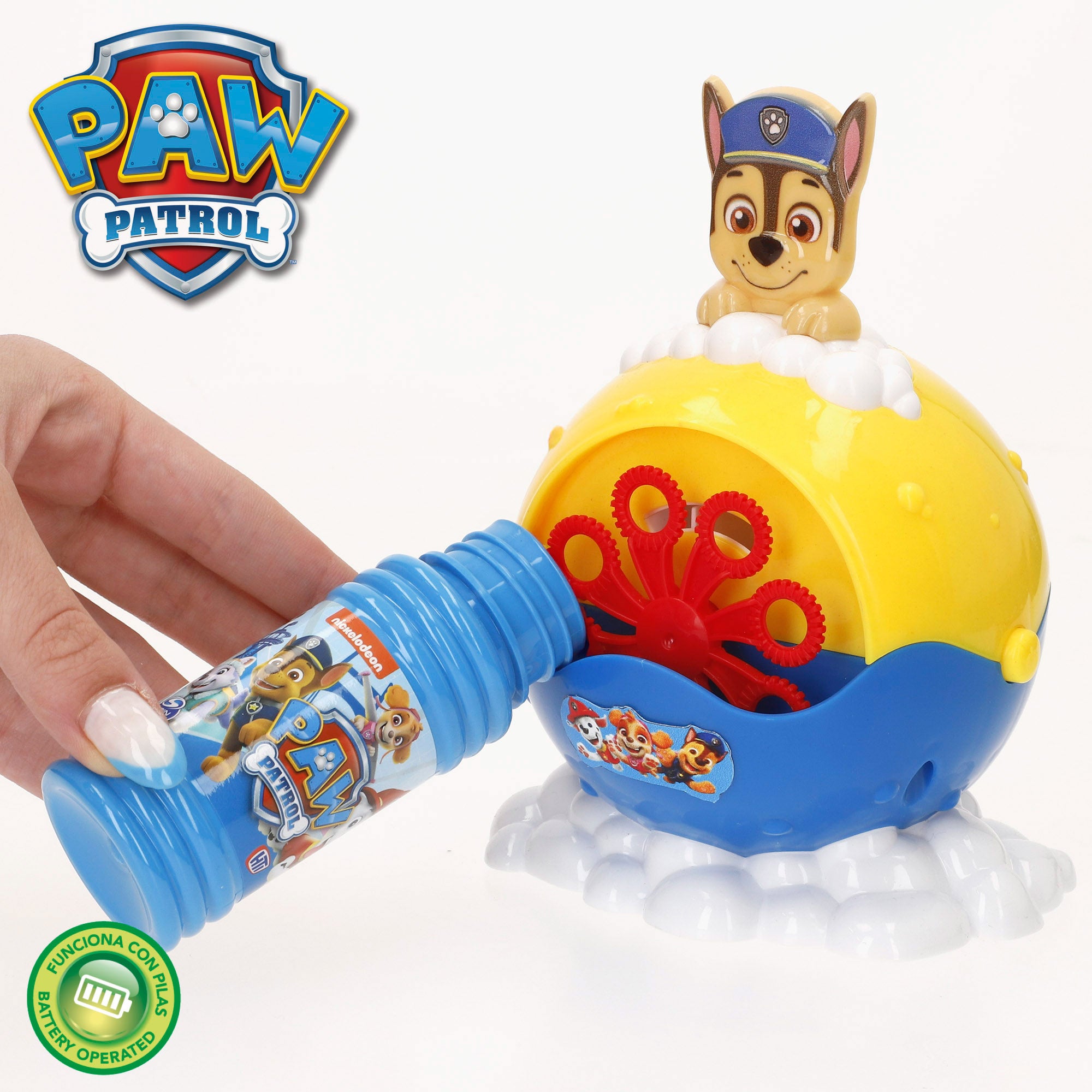 La Patrulla Canina Máquina de pompas de jabón eléctrica 59 ml
