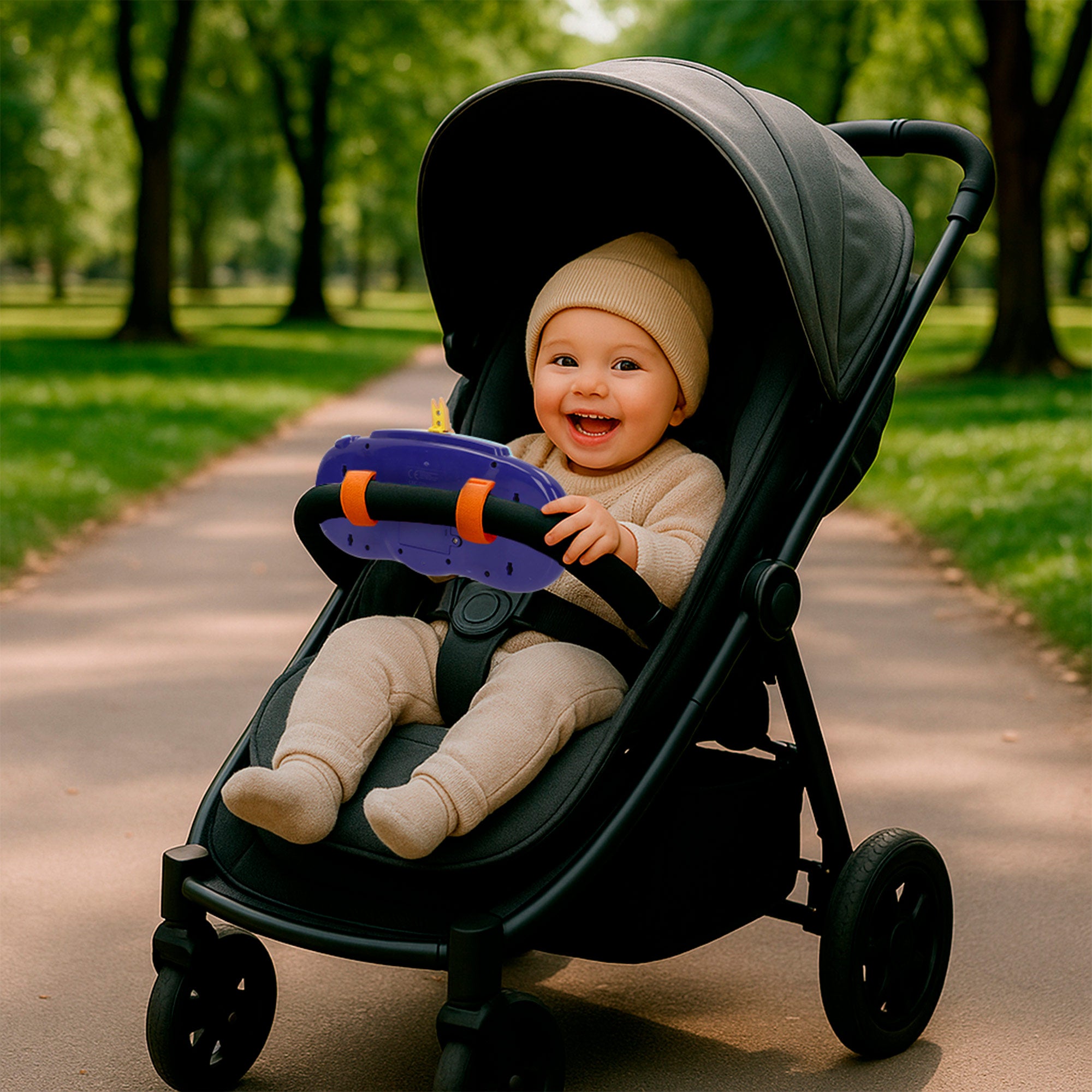 Bluey Volante para carro de bebé con actividades