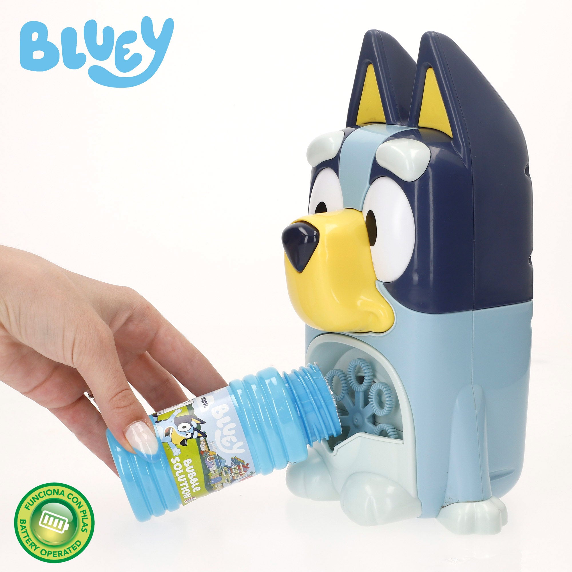 Bluey Máquina de pompas de jabón eléctrica 118 ml