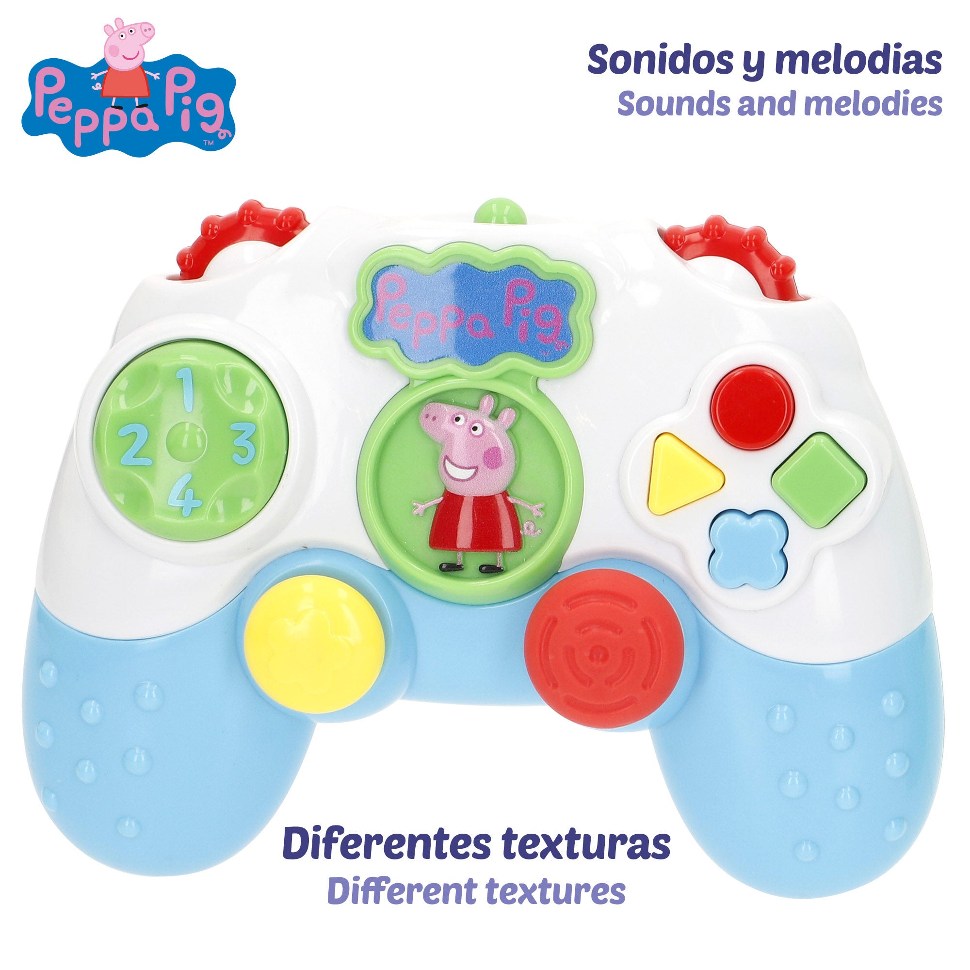 Peppa Pig Set mandos interactivos bebé con luz y sonido