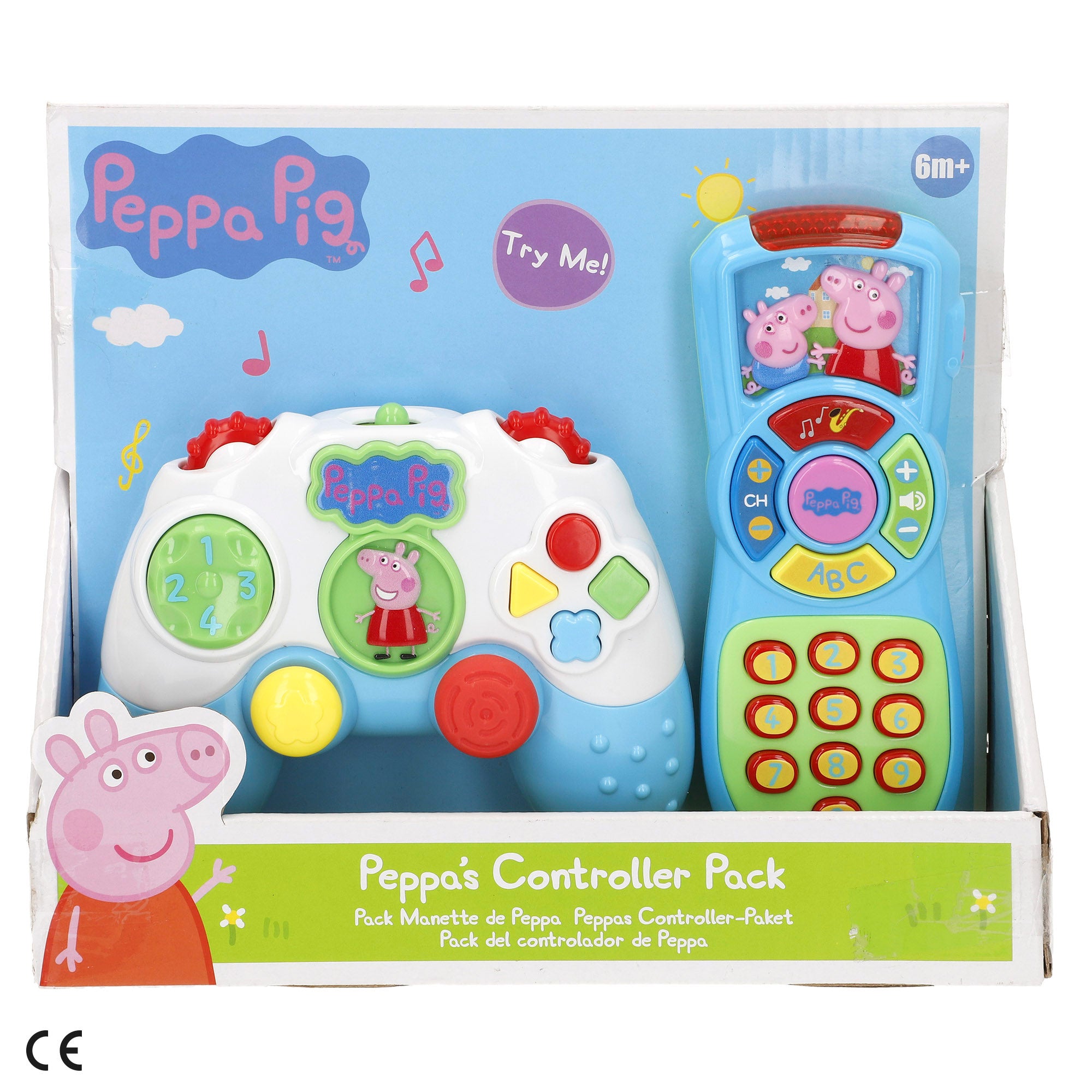 Peppa Pig Set mandos interactivos bebé con luz y sonido