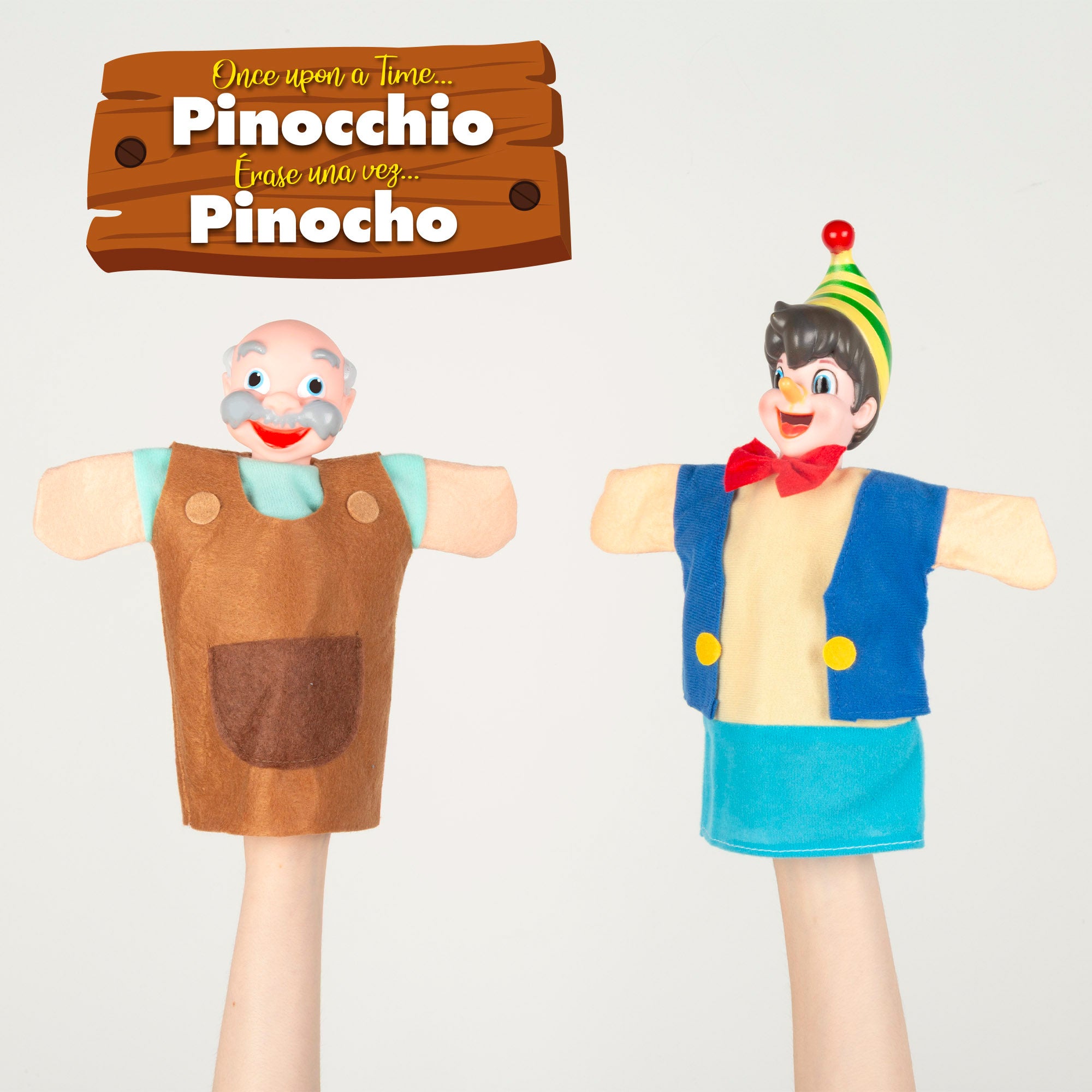 Set Marionetas Pinocho 25 cm Cucu Show