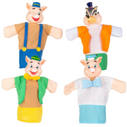 Set Marionetas Los tres cerditos 25 cm Cucu Show