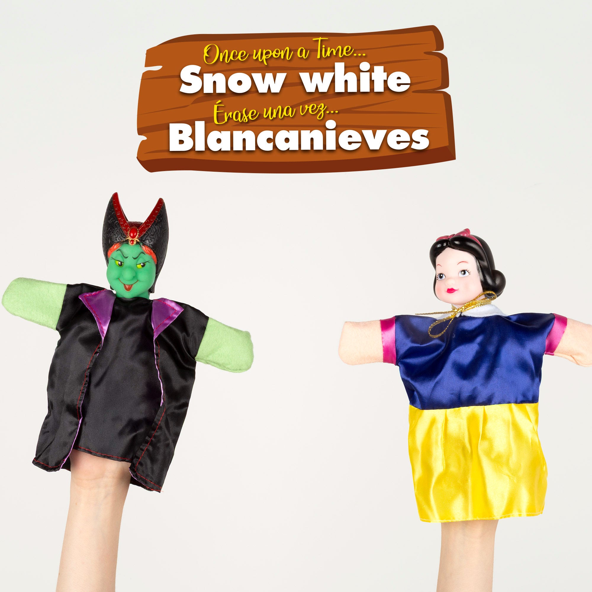 Set Marionetas Blancanieves 25 cm Cucu Show
