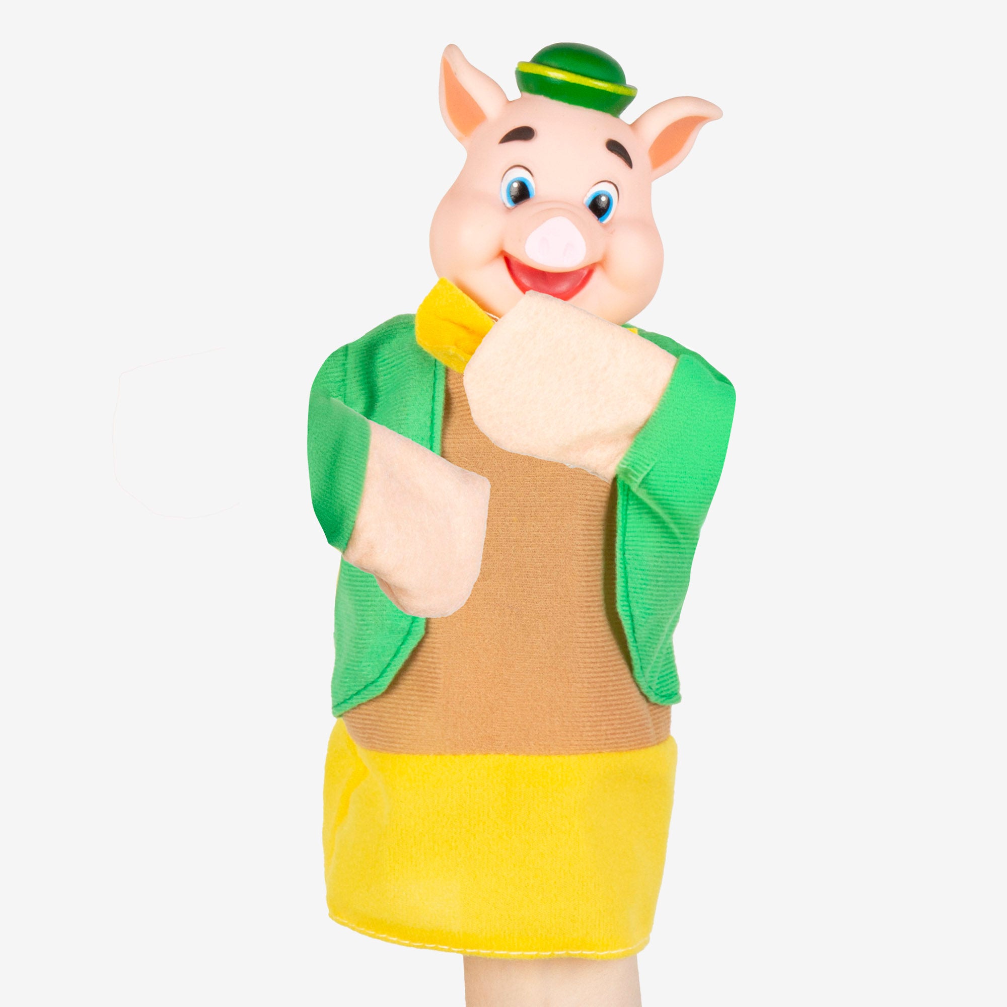 Set Teatro de marionetas Los tres cerditos 25 cm Cucu Show