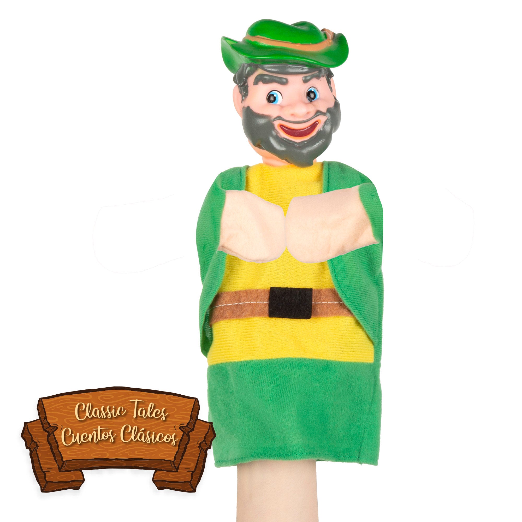 Set Teatro de marionetas Caperucita Roja 25 cm Cucu Show