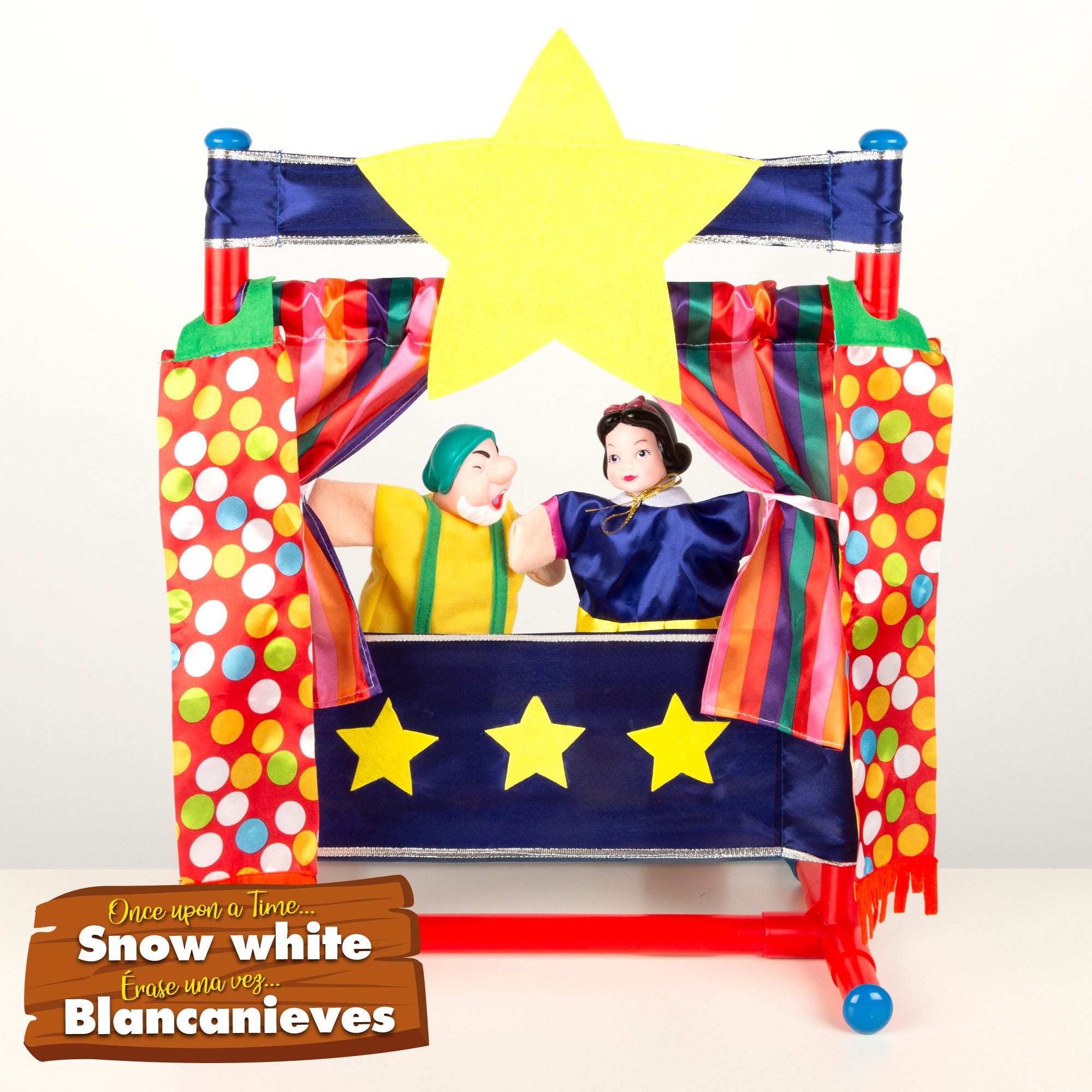 Set Teatro de marionetas Blancanieves 25 cm Cucu Show