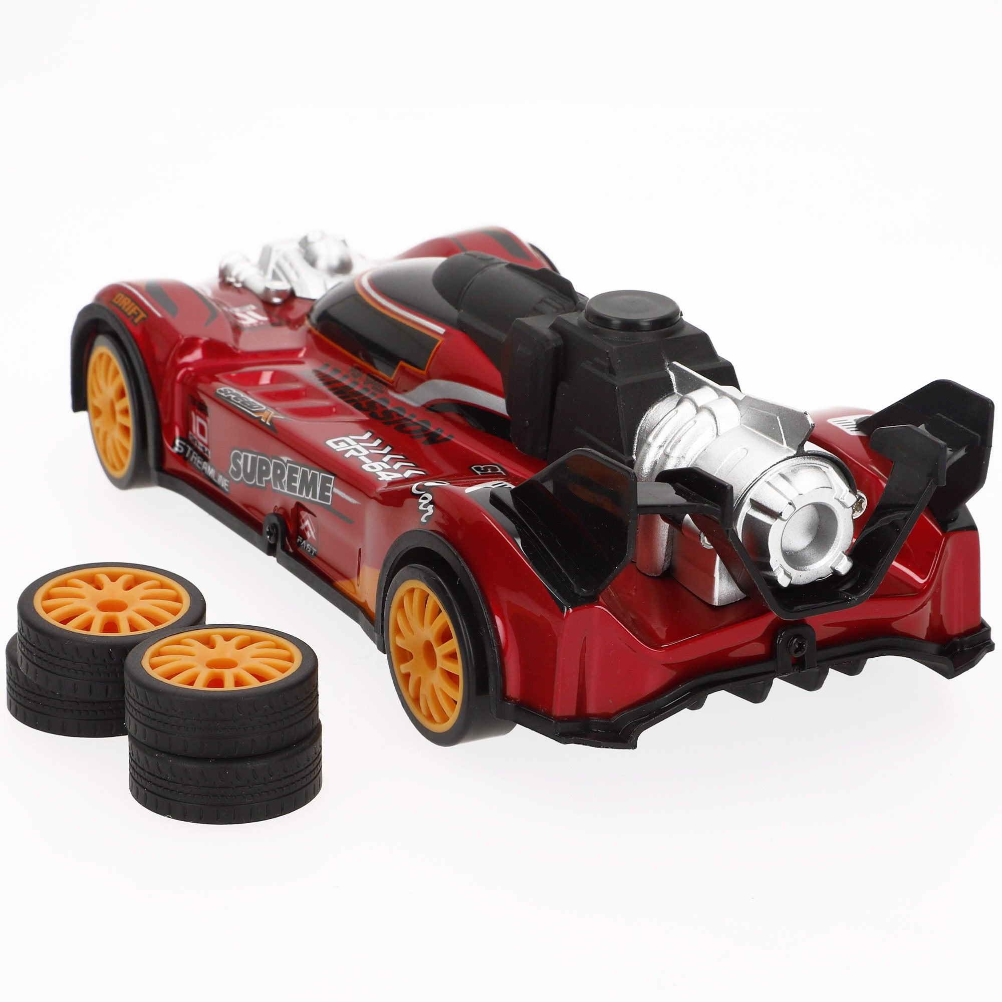 Voiture télécommandée Xtreme Drift avec obstacles et accessoires 1:18 Speed & Go
