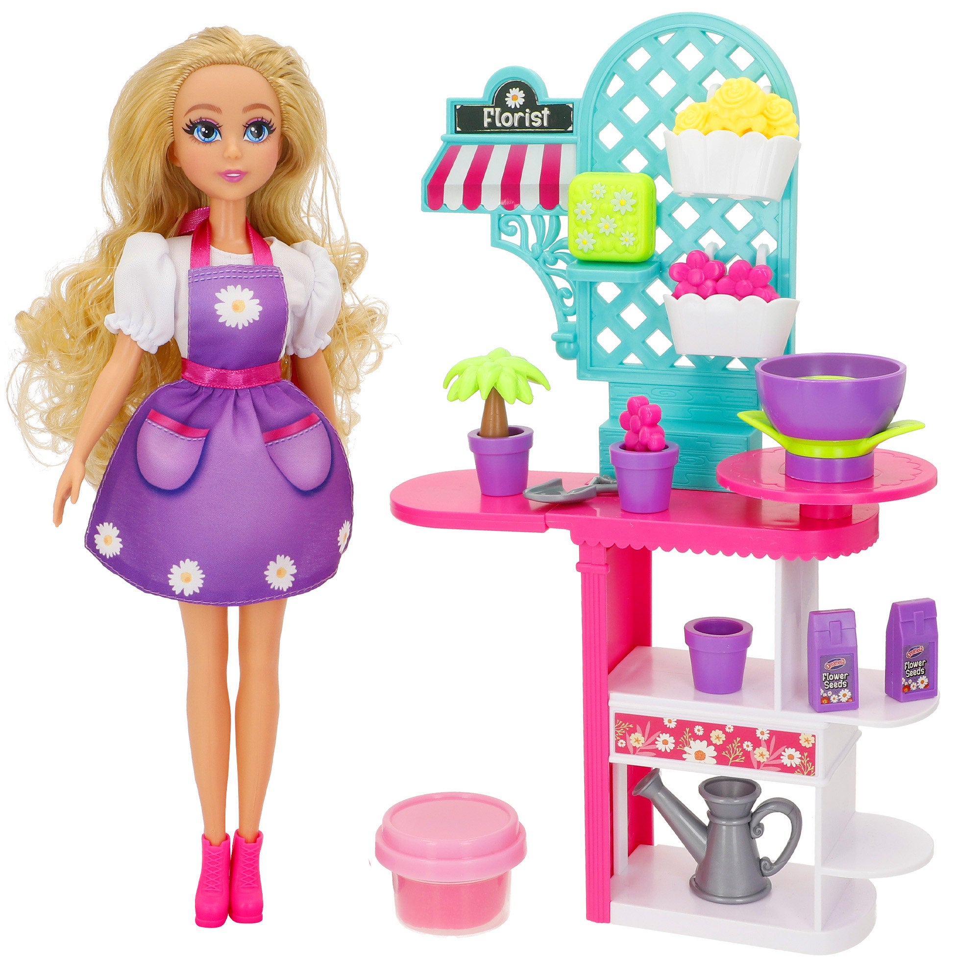 Set muñeca florista con accesorios Dreameez