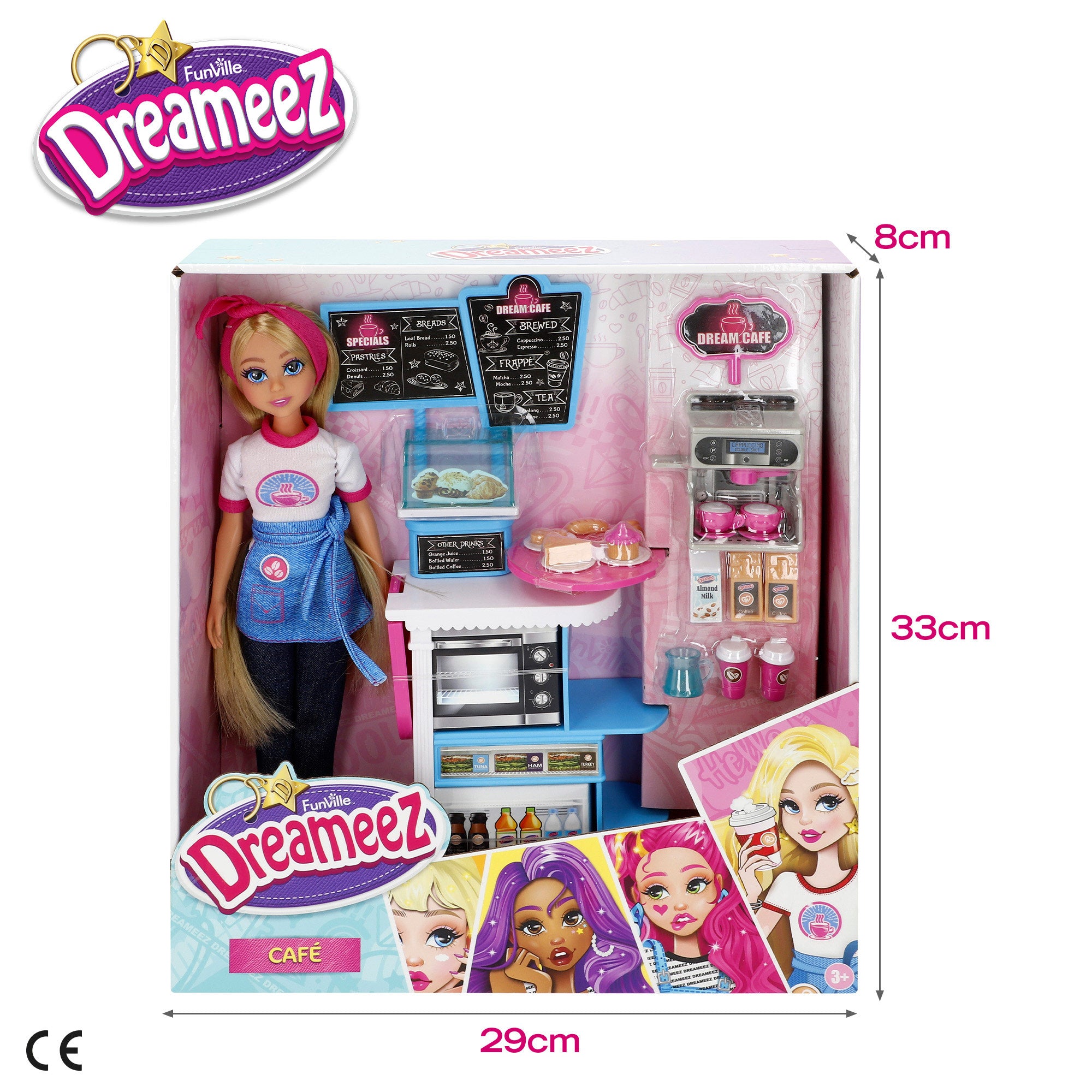 Set muñeca cafetería con accesorios Dreameez