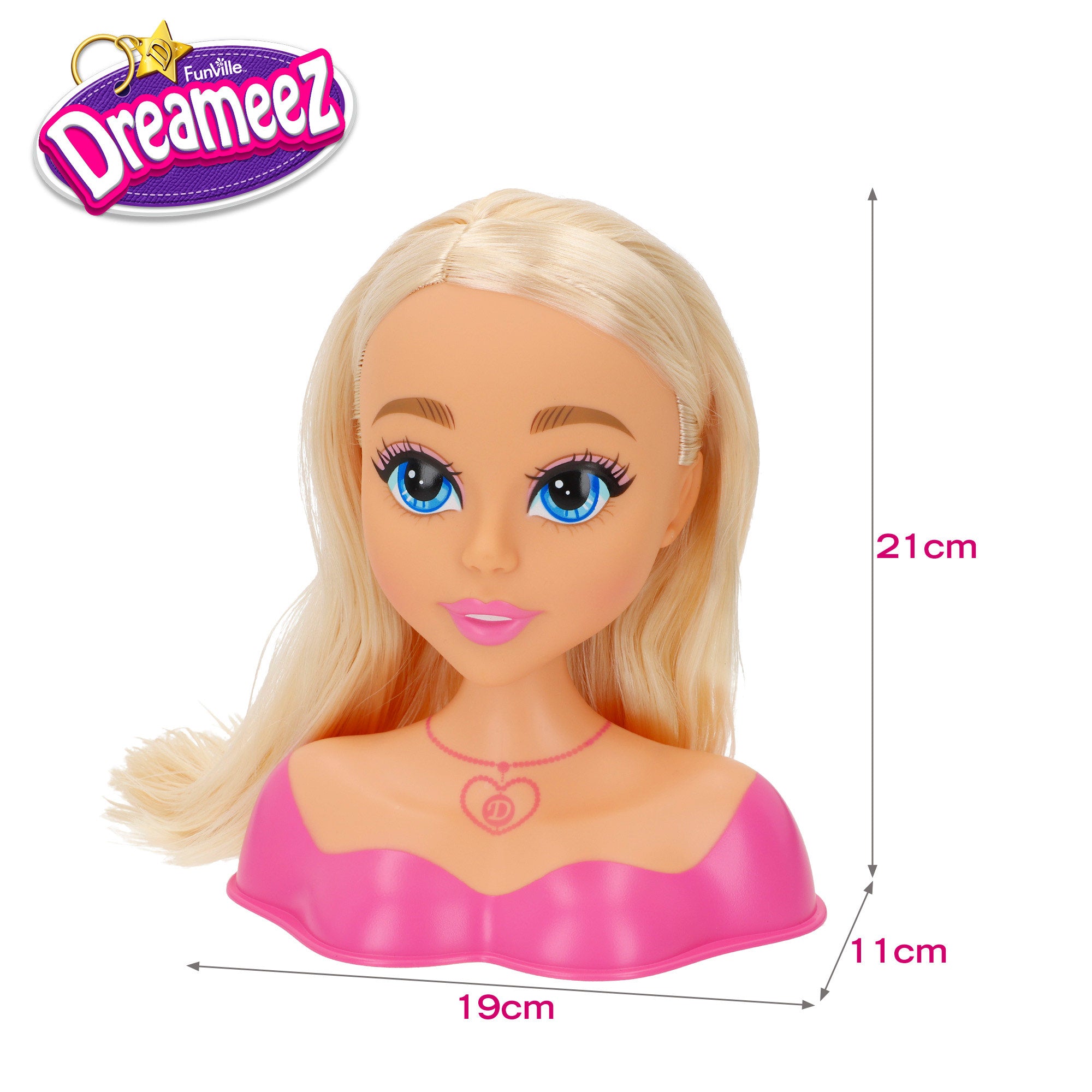 Busto muñeca para peinar con accesorios Dreameez