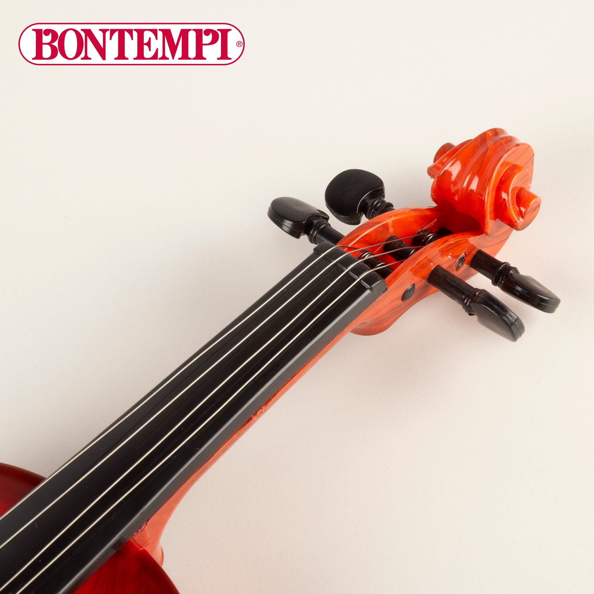 Violín electrónico infantil de juguete con arco y sonidos Bontempi