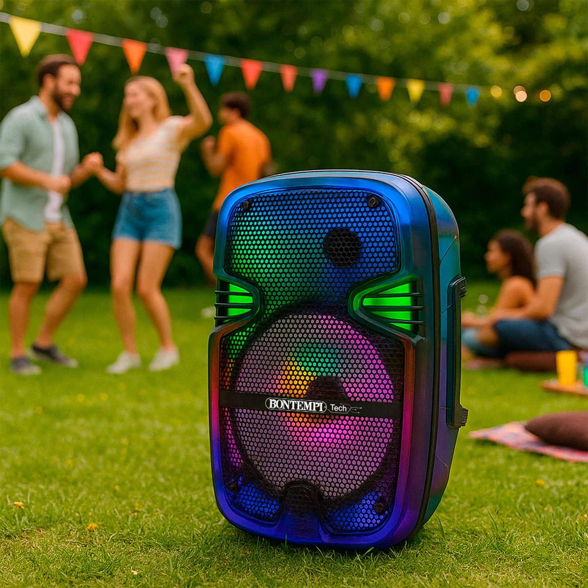 Altavoz inalámbrico 180W con karaoke y 1 micrófono Bontempi